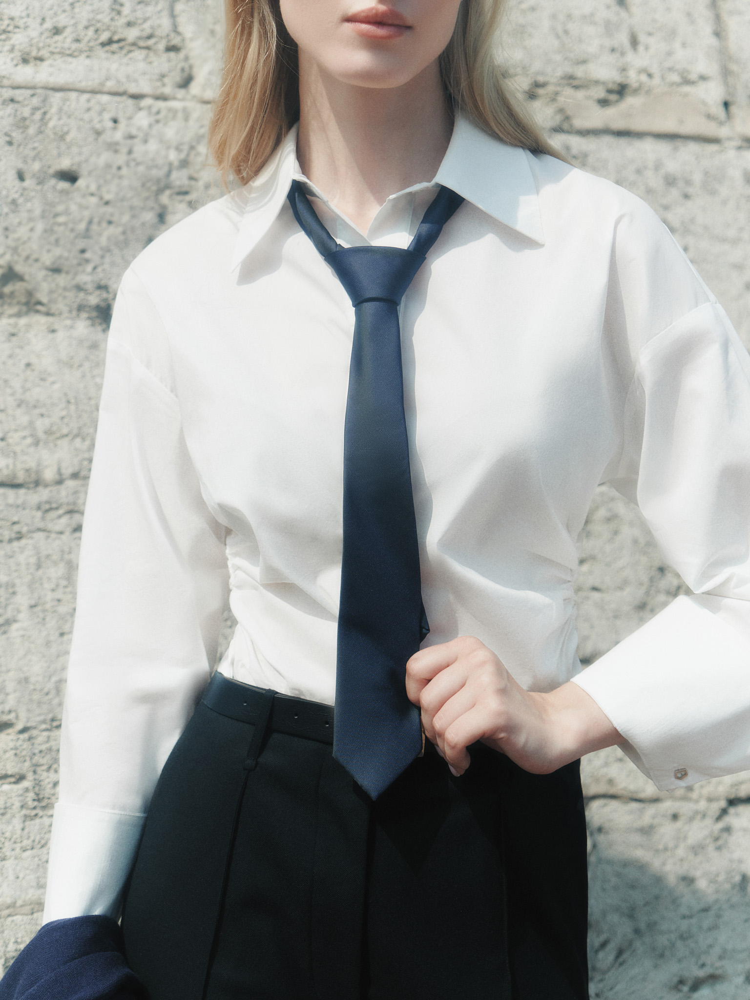 Однотонный галстук