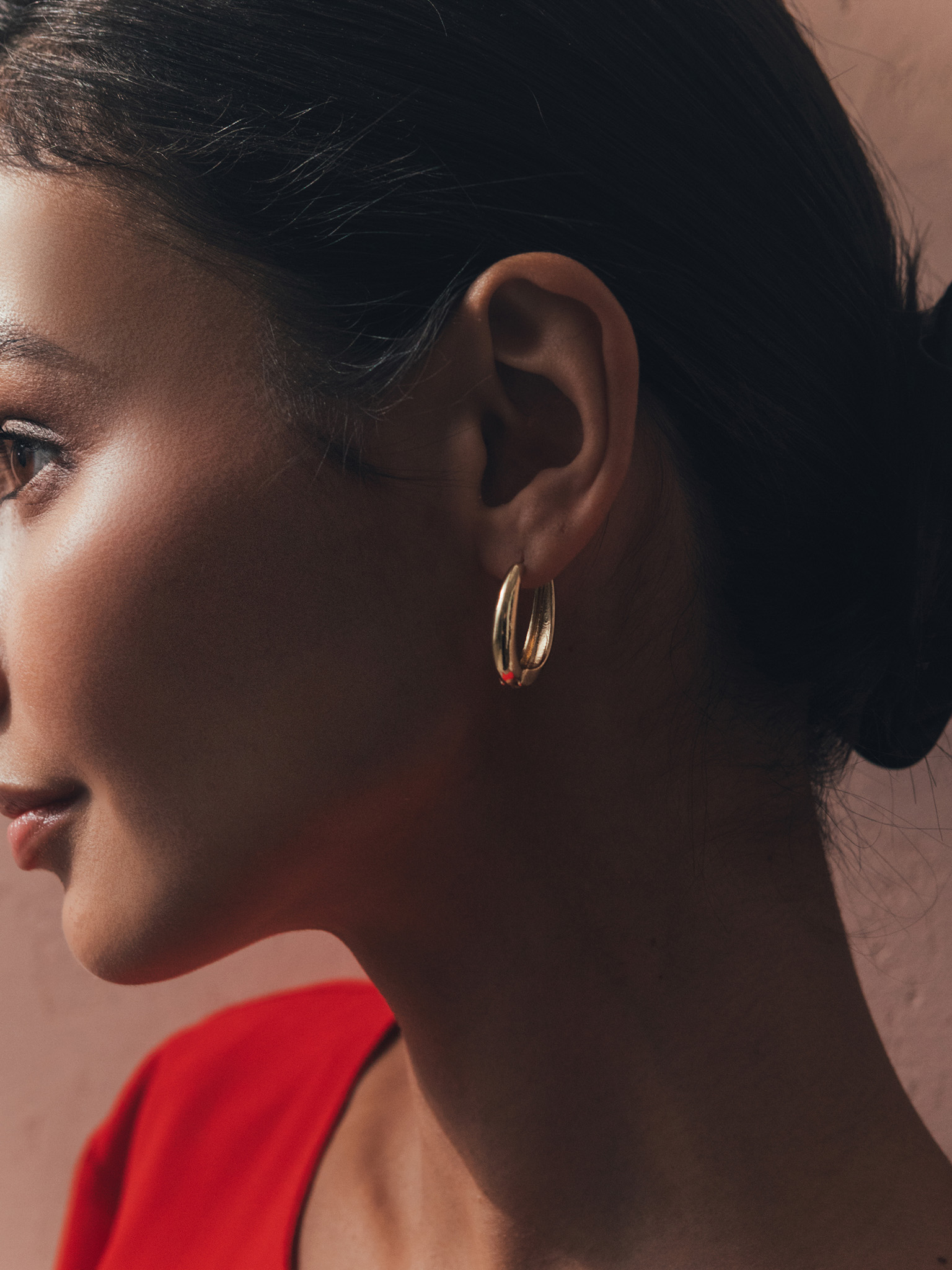 Ovale Ohrringe im Vintage-Stil