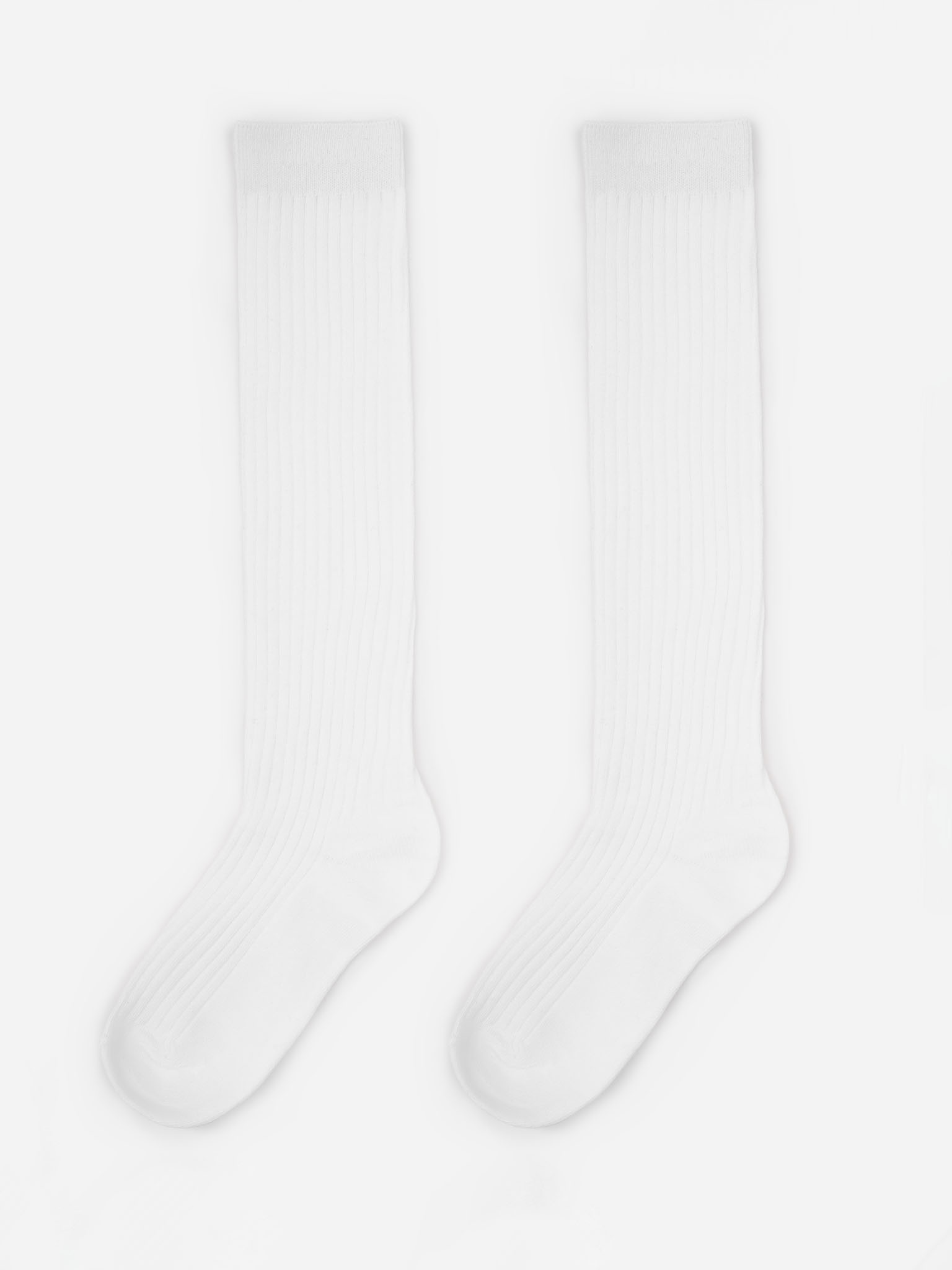 Рельефные гольфы с манжетами в рубчик