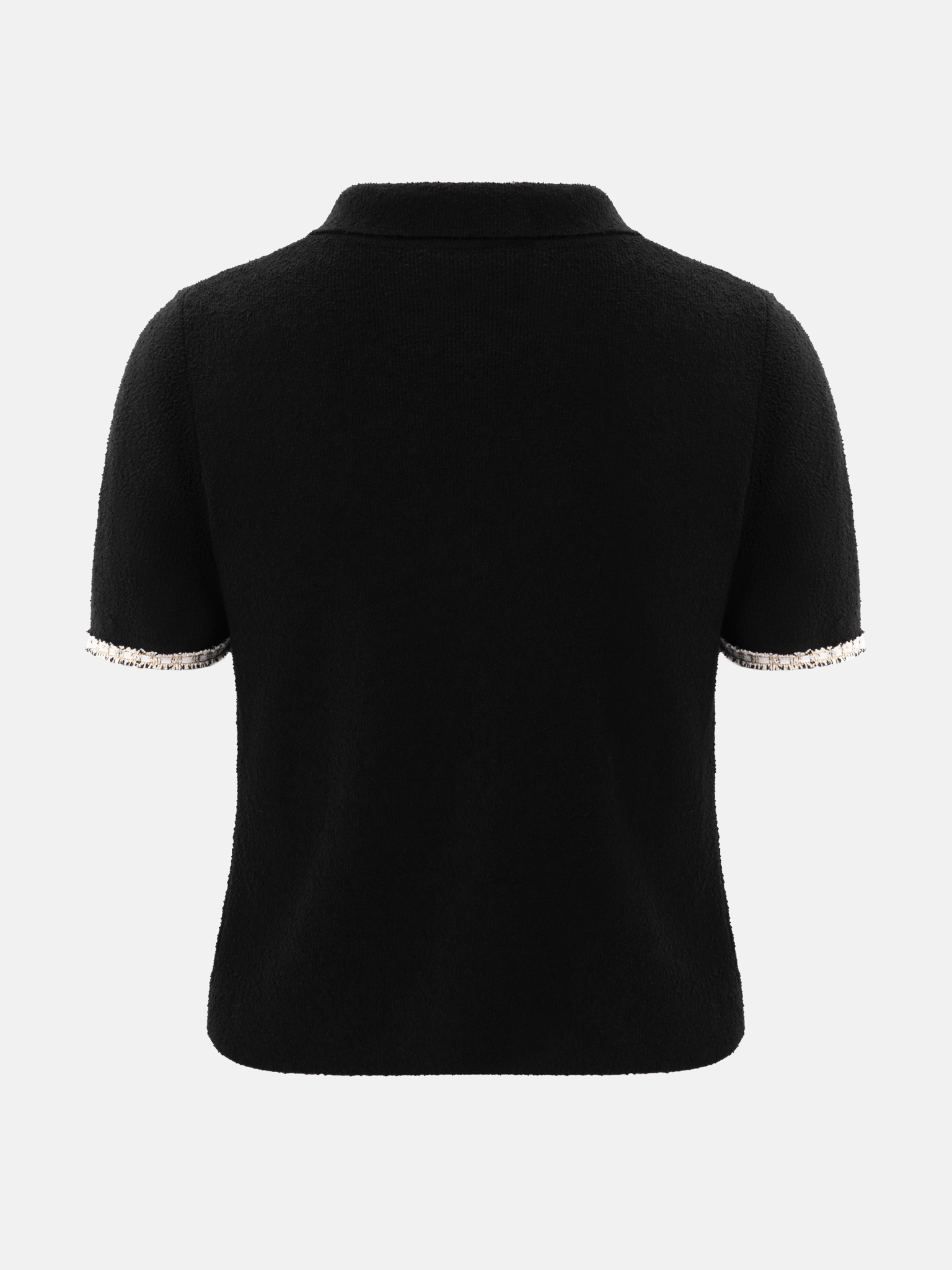 Топ из вязаного трикотажа с фактурными деталями и пуговицами