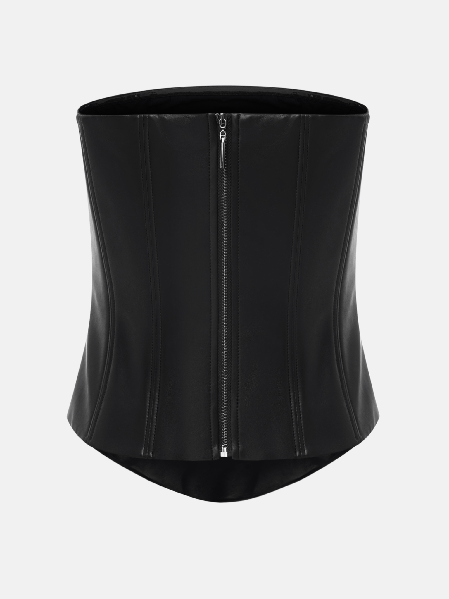 Corset eco-leather top