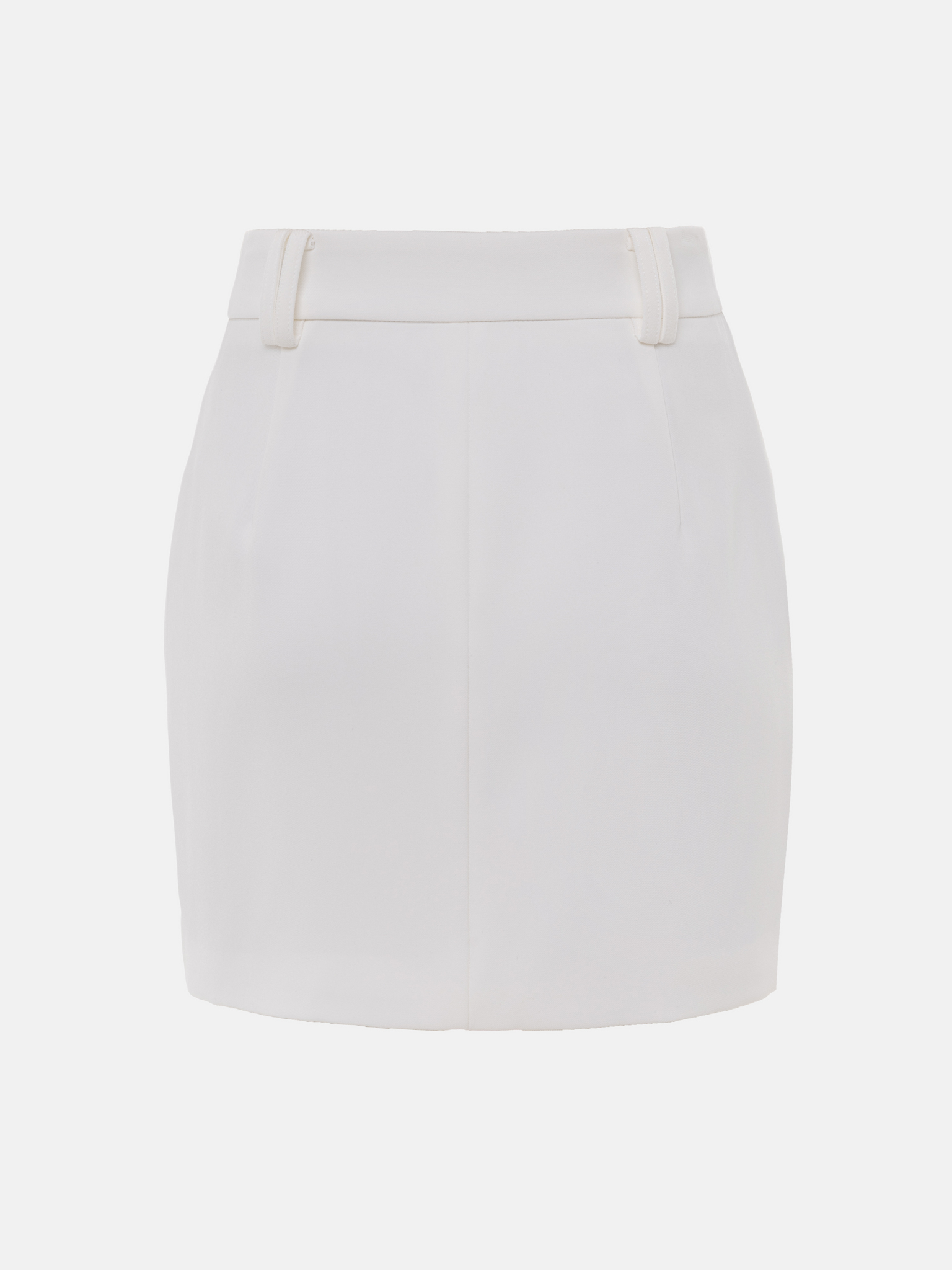 Mini skirt with accent button