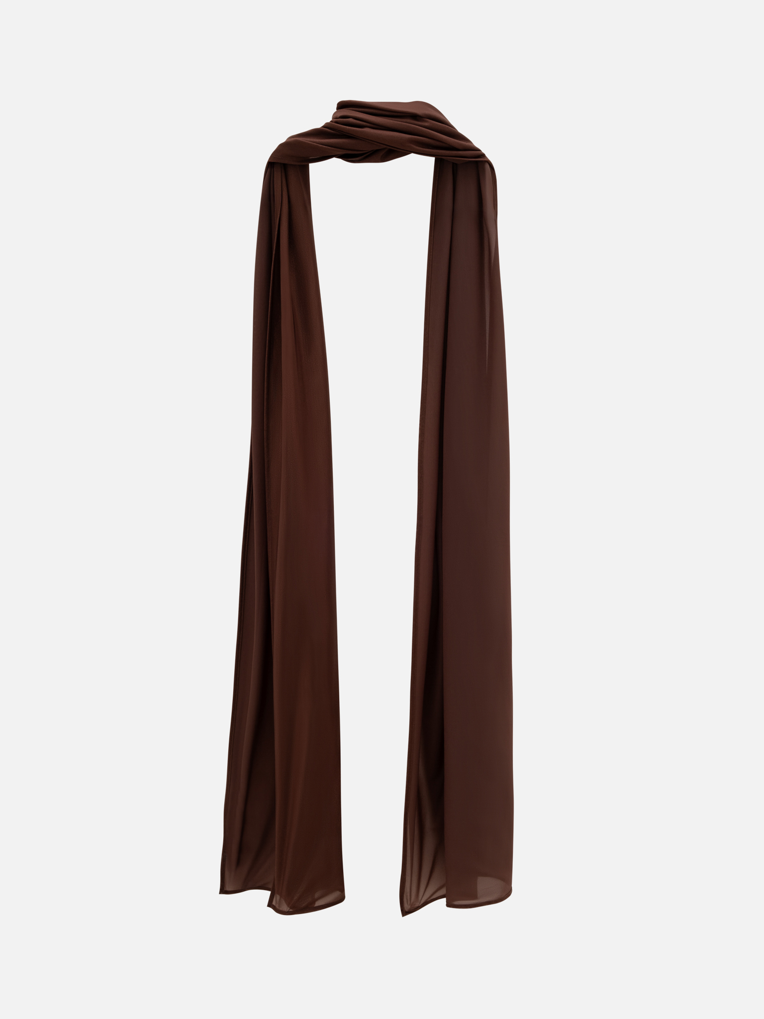 Long shawl in lightweight fabric