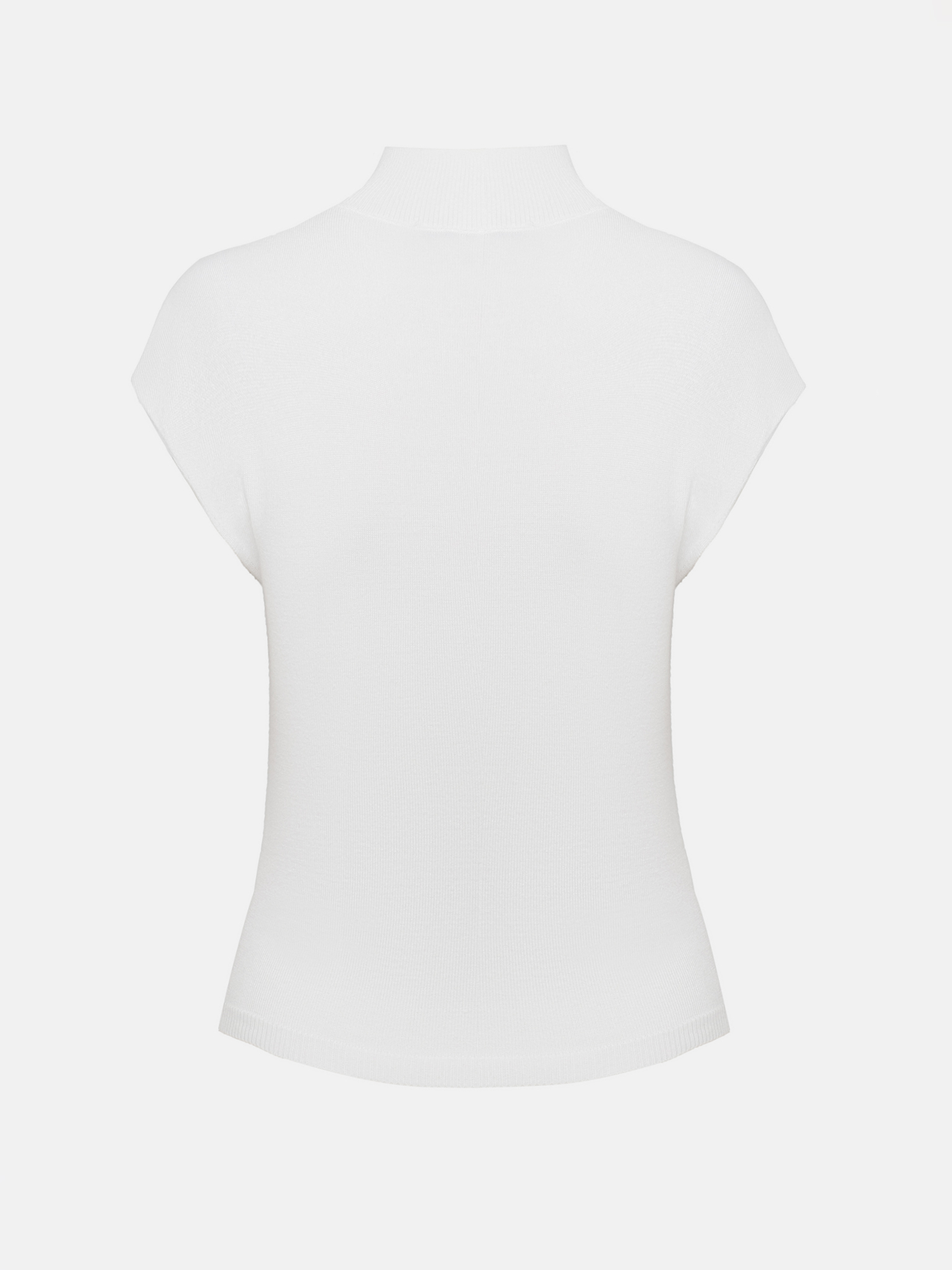 Трикотажный топ без рукавов со складками на плече