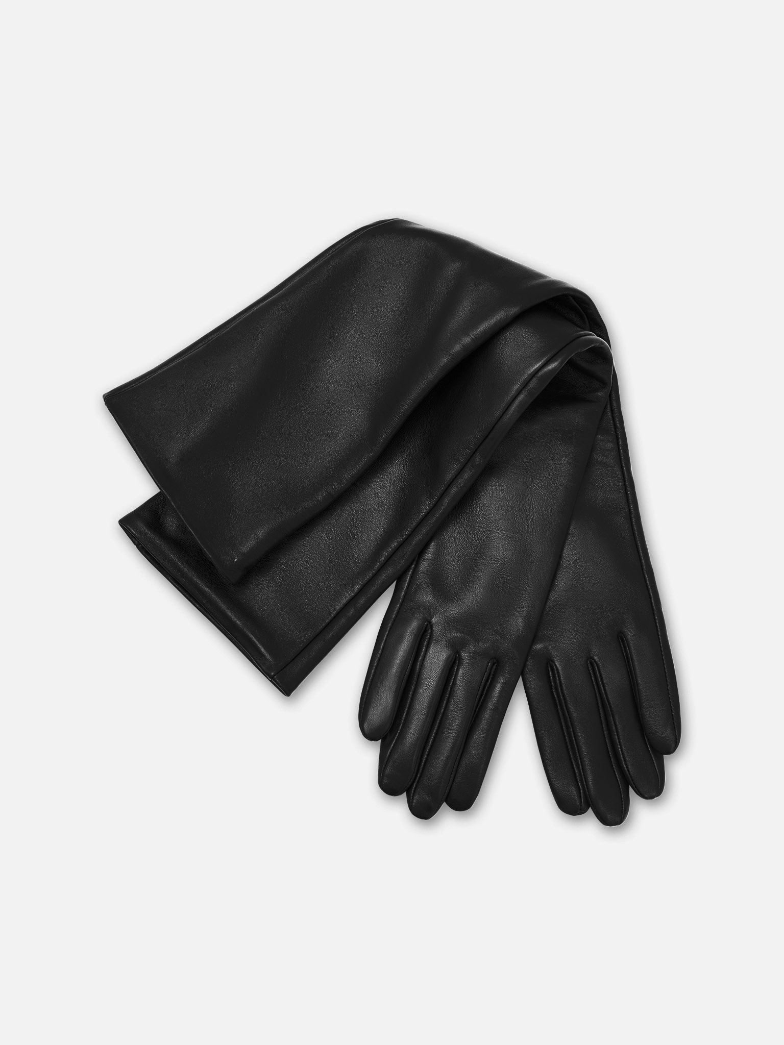 Long leather gloves