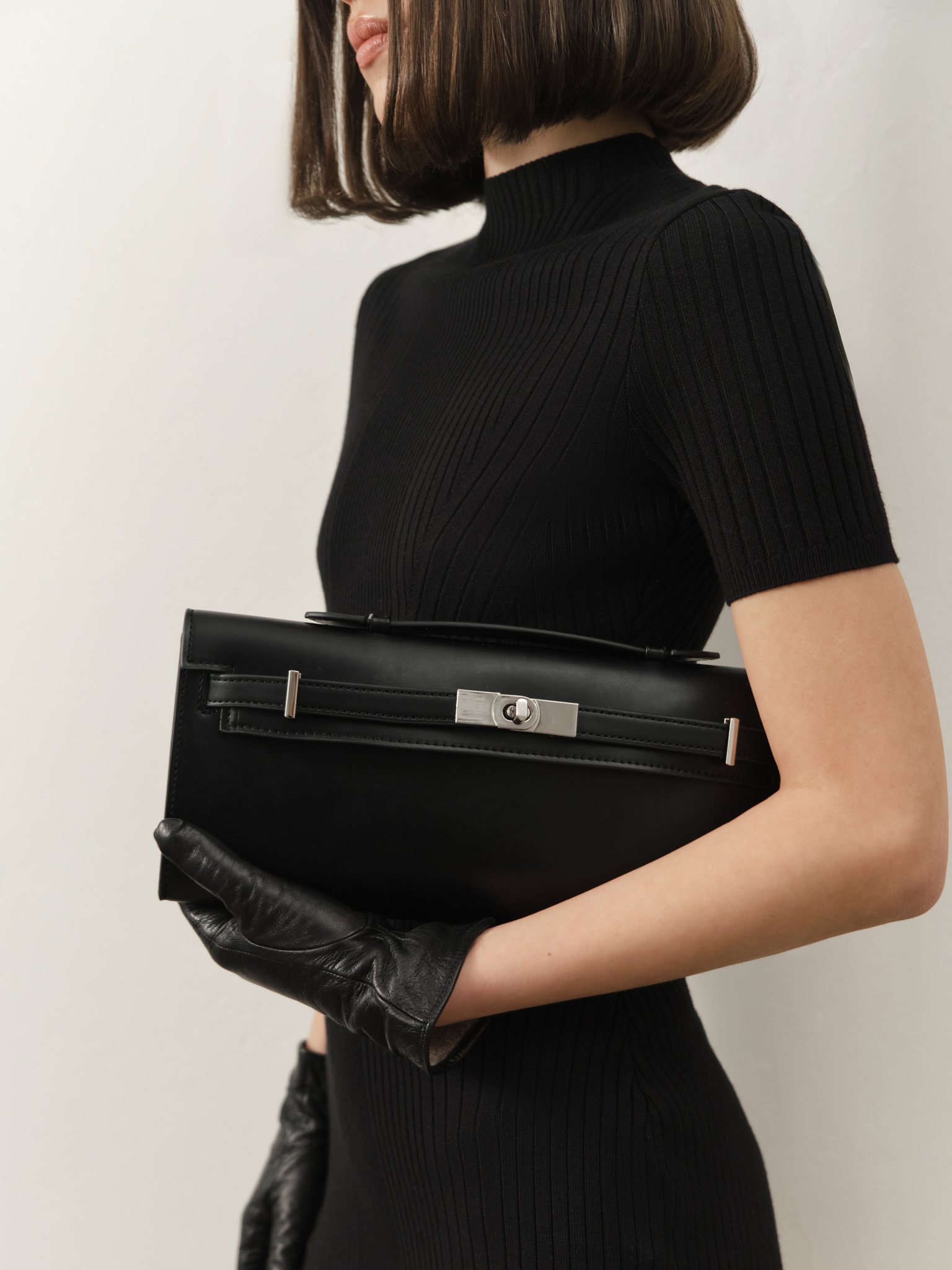 Rectangular matte eco-leather bag