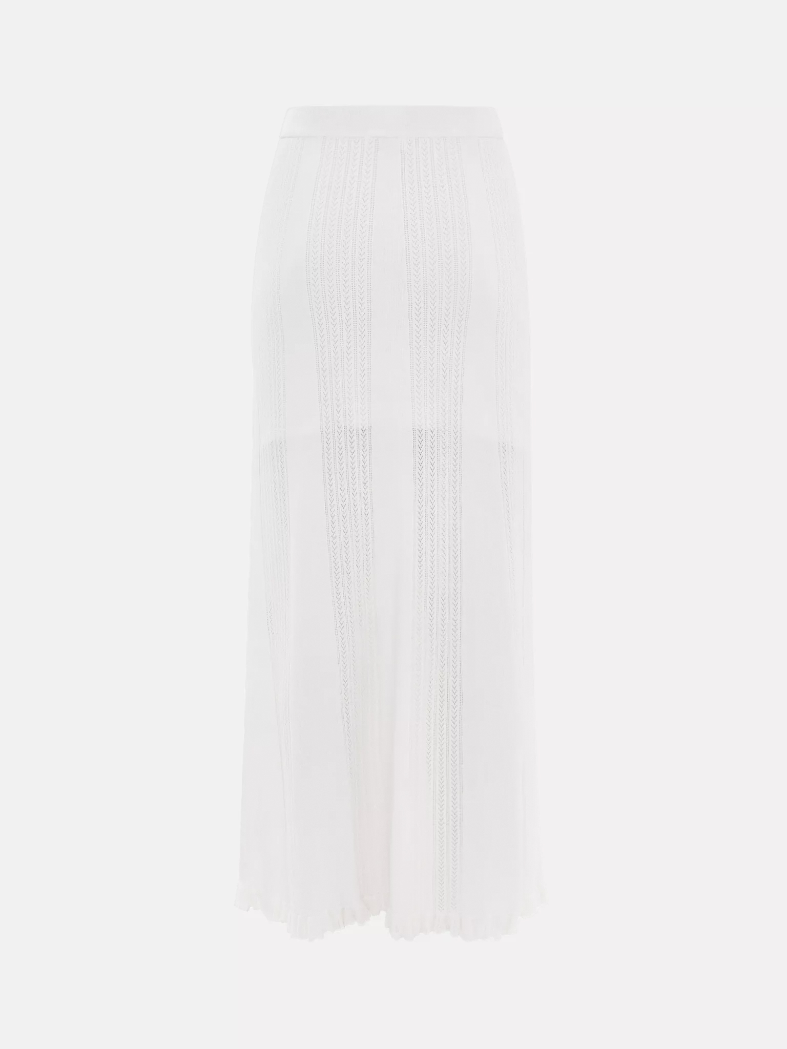 Openwork jersey maxi skirt