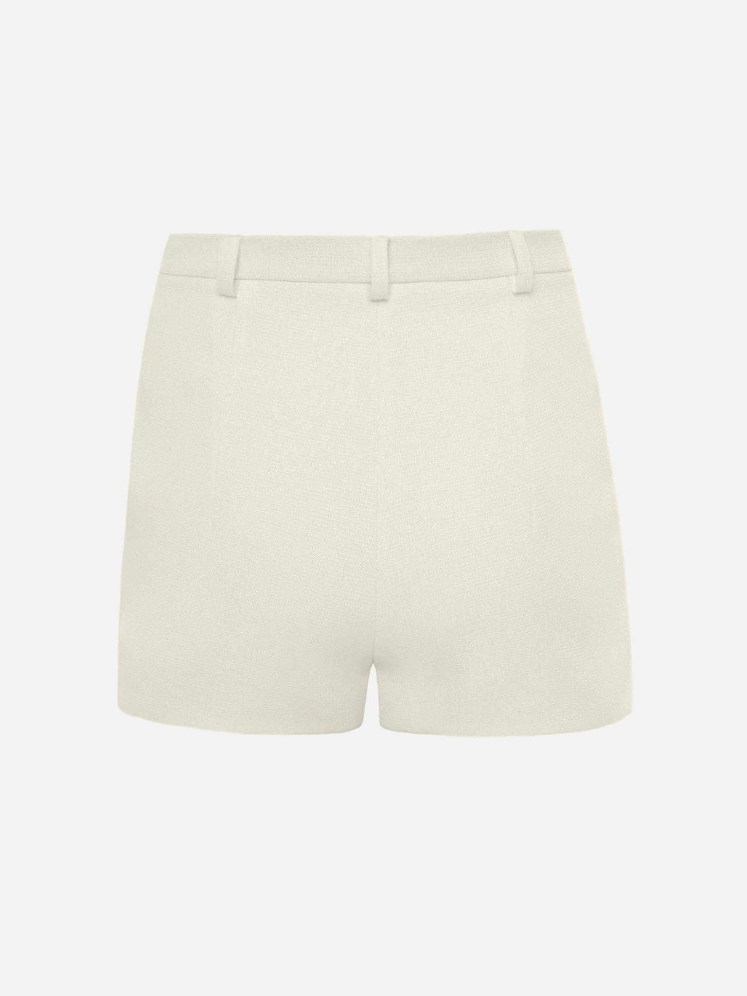 Tweed high-waisted mini shorts