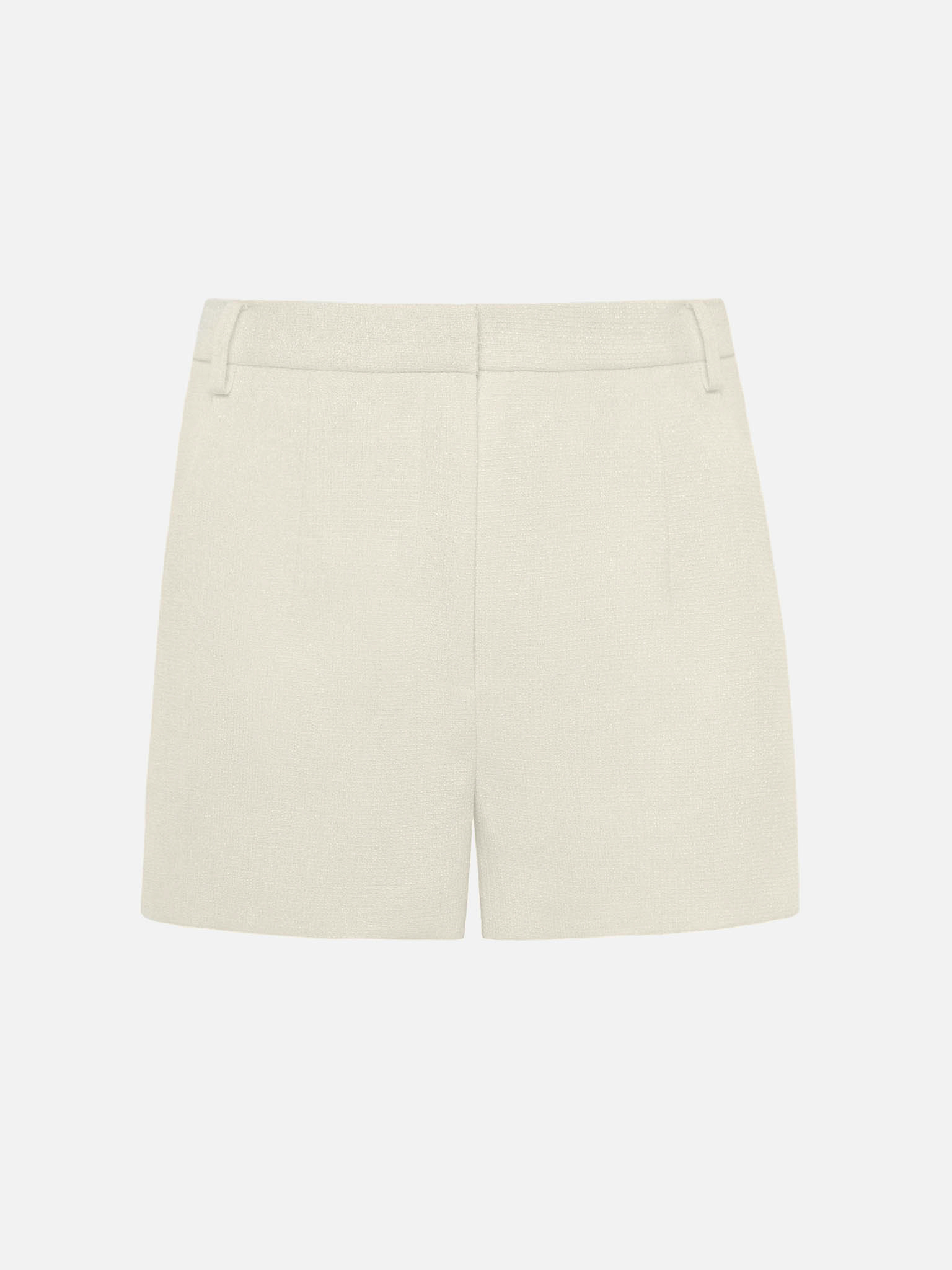 Tweed high-waisted mini shorts