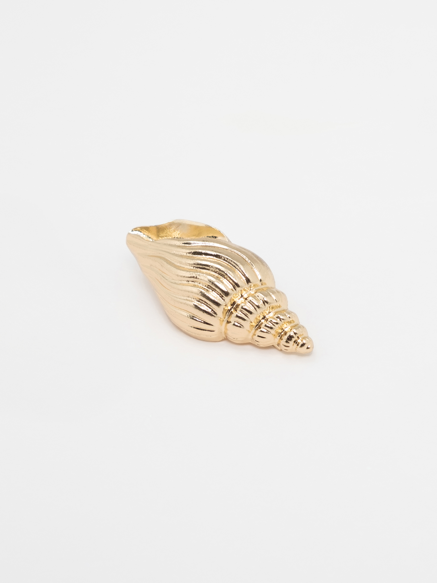 Золотистая заколка для волос с морским декором