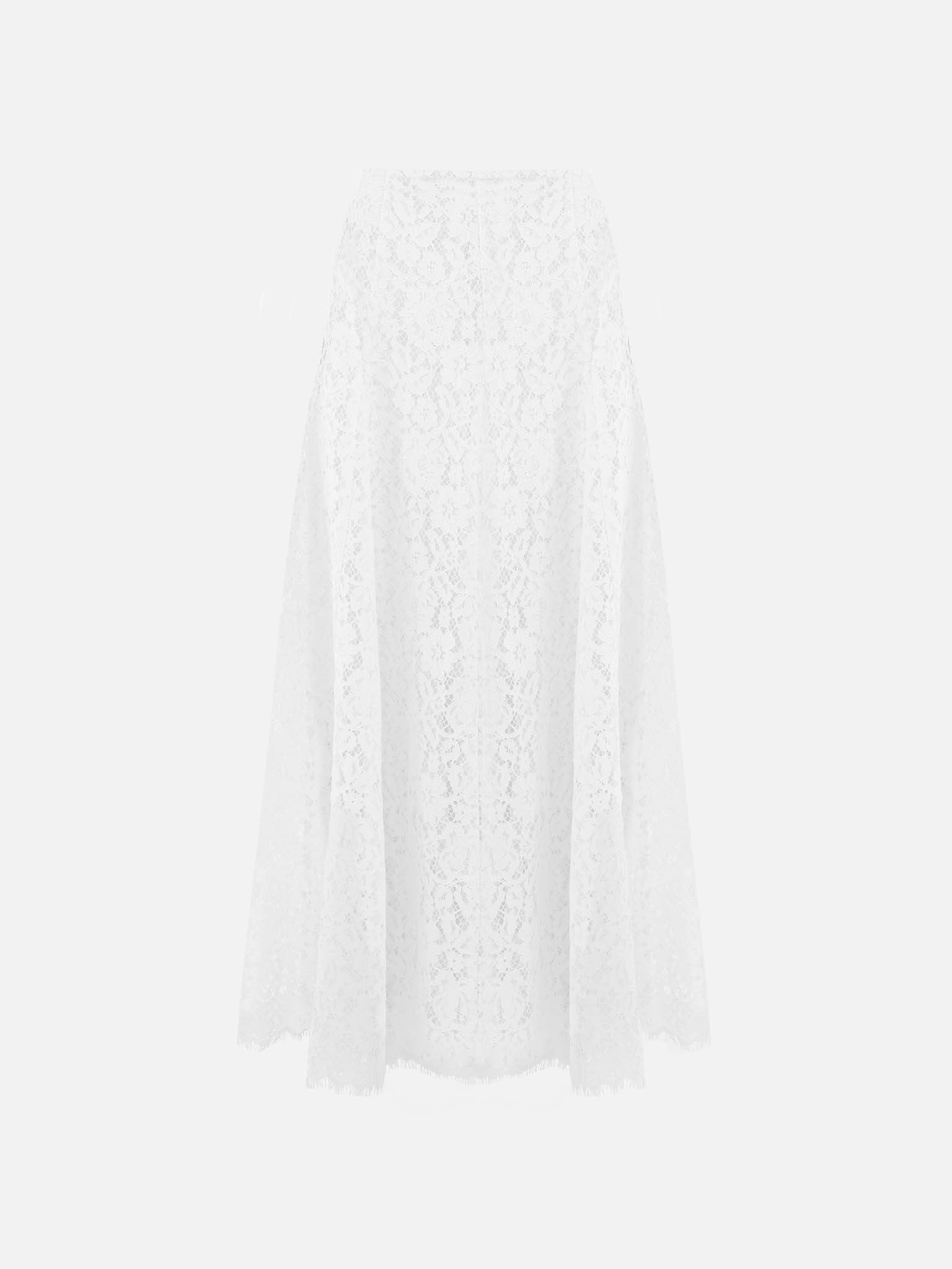 Maxirock aus Guipure mit durchbrochenem Saum
