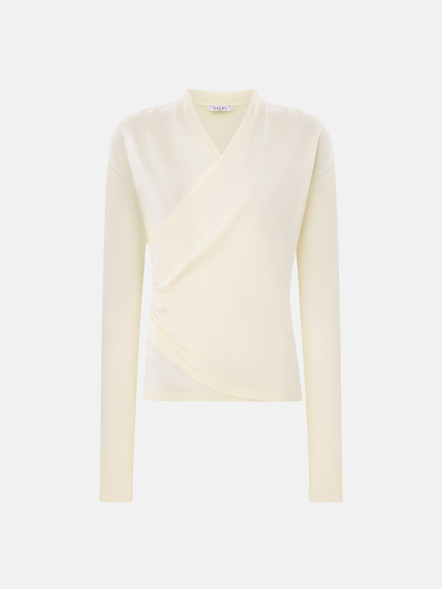 Longsleeve with wrap imitation