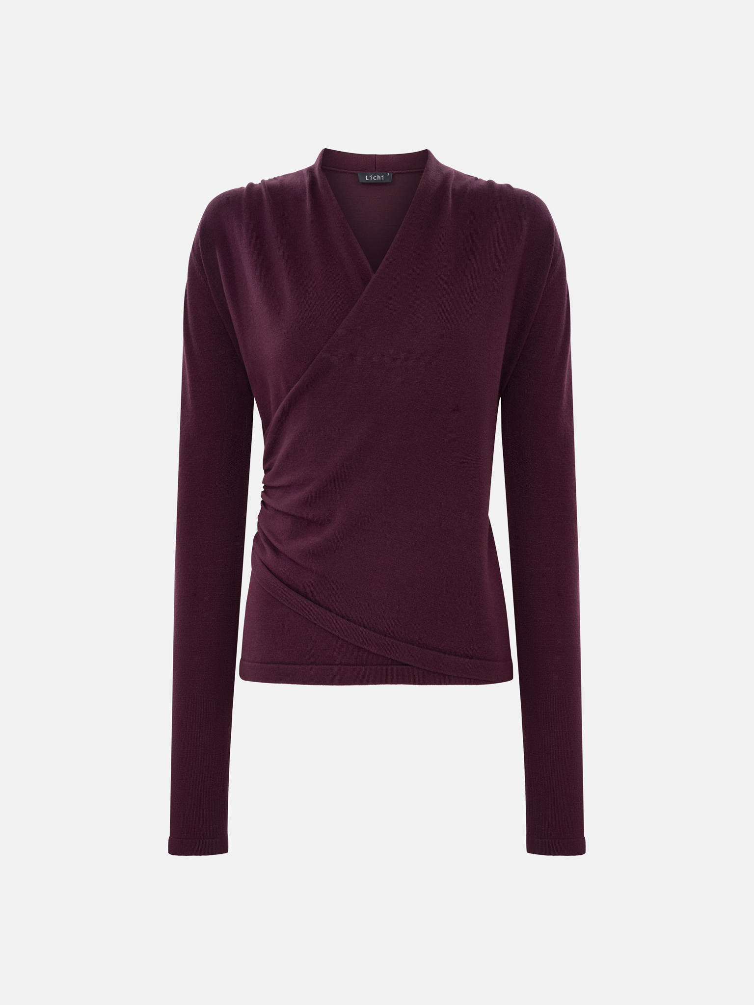 Longsleeve with wrap imitation