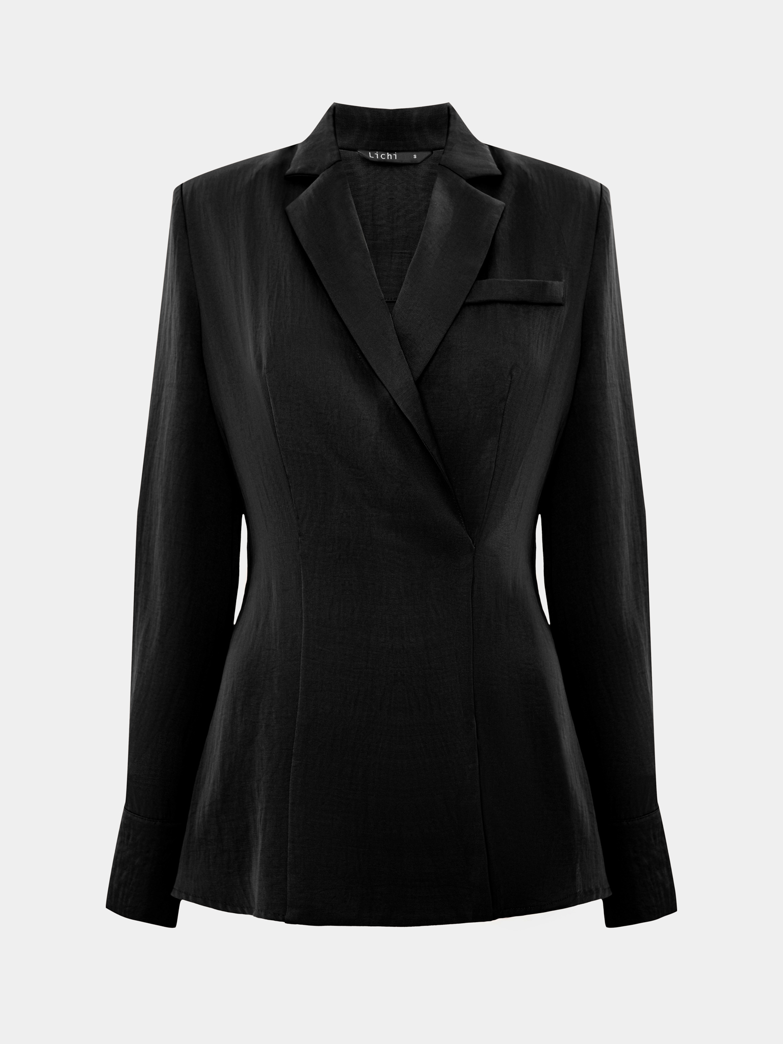 بلوزة مزودة بتقليد ملتف