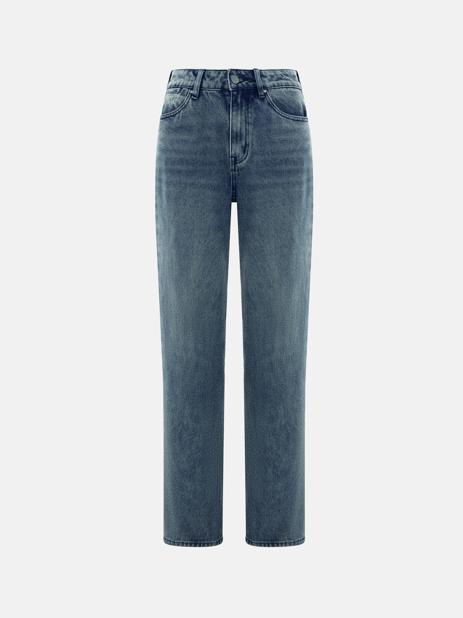 Loose mid-rise jeans