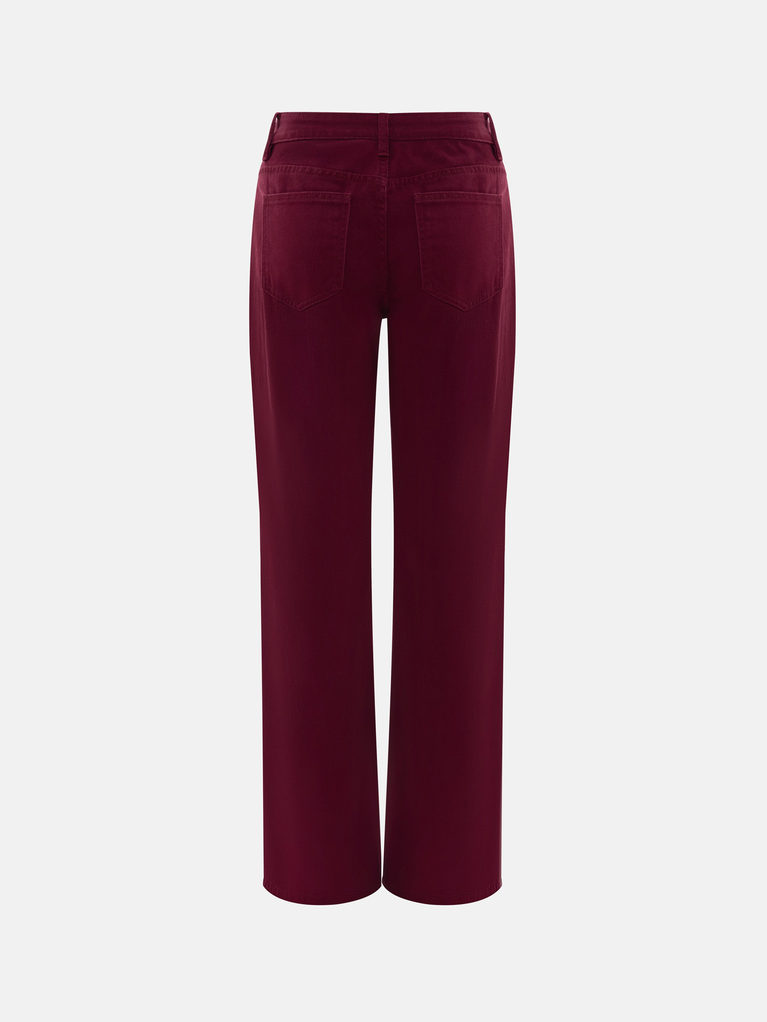 Джинсы прямого кроя из яркого денима