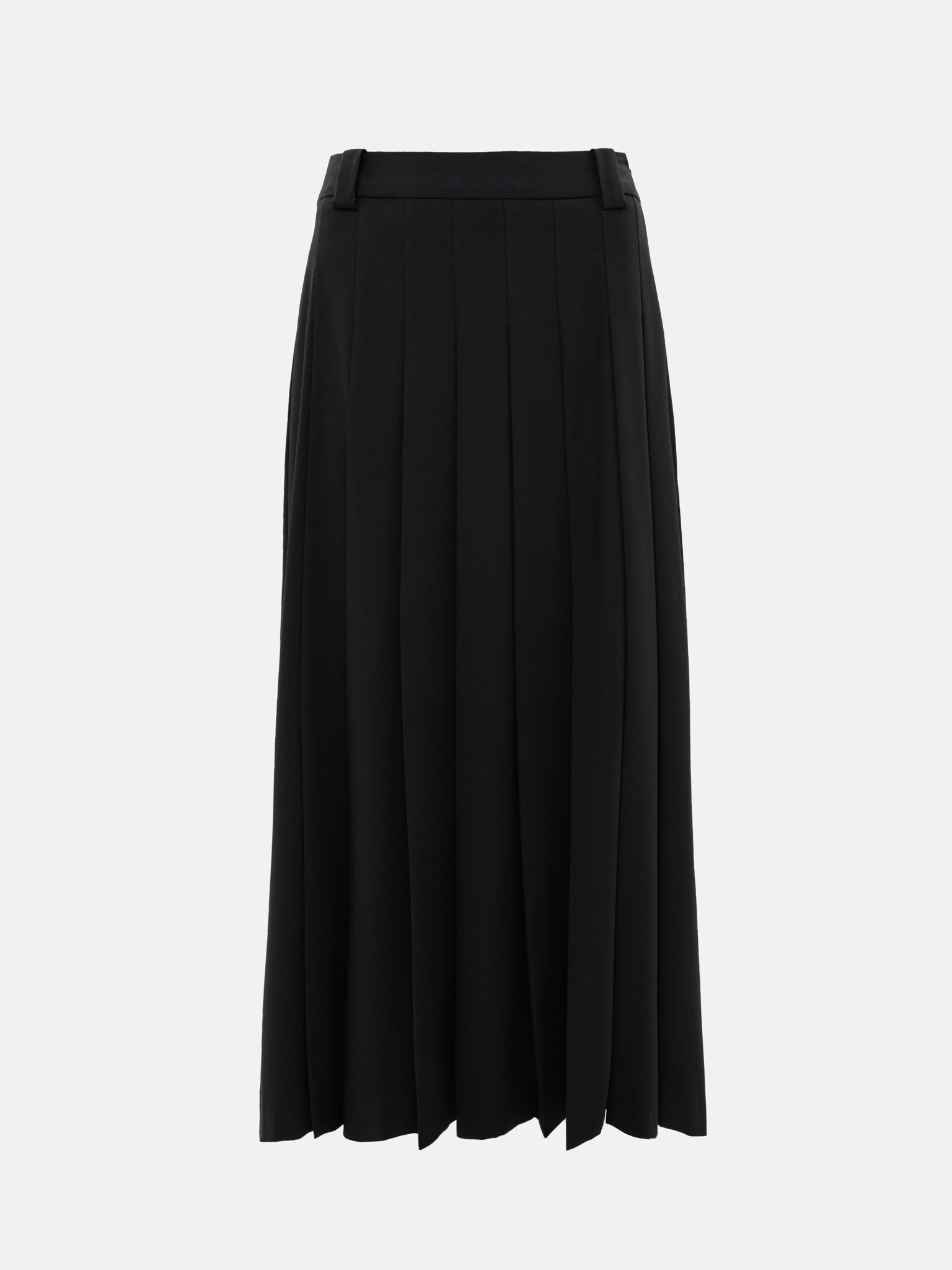Pleated midi skirt
