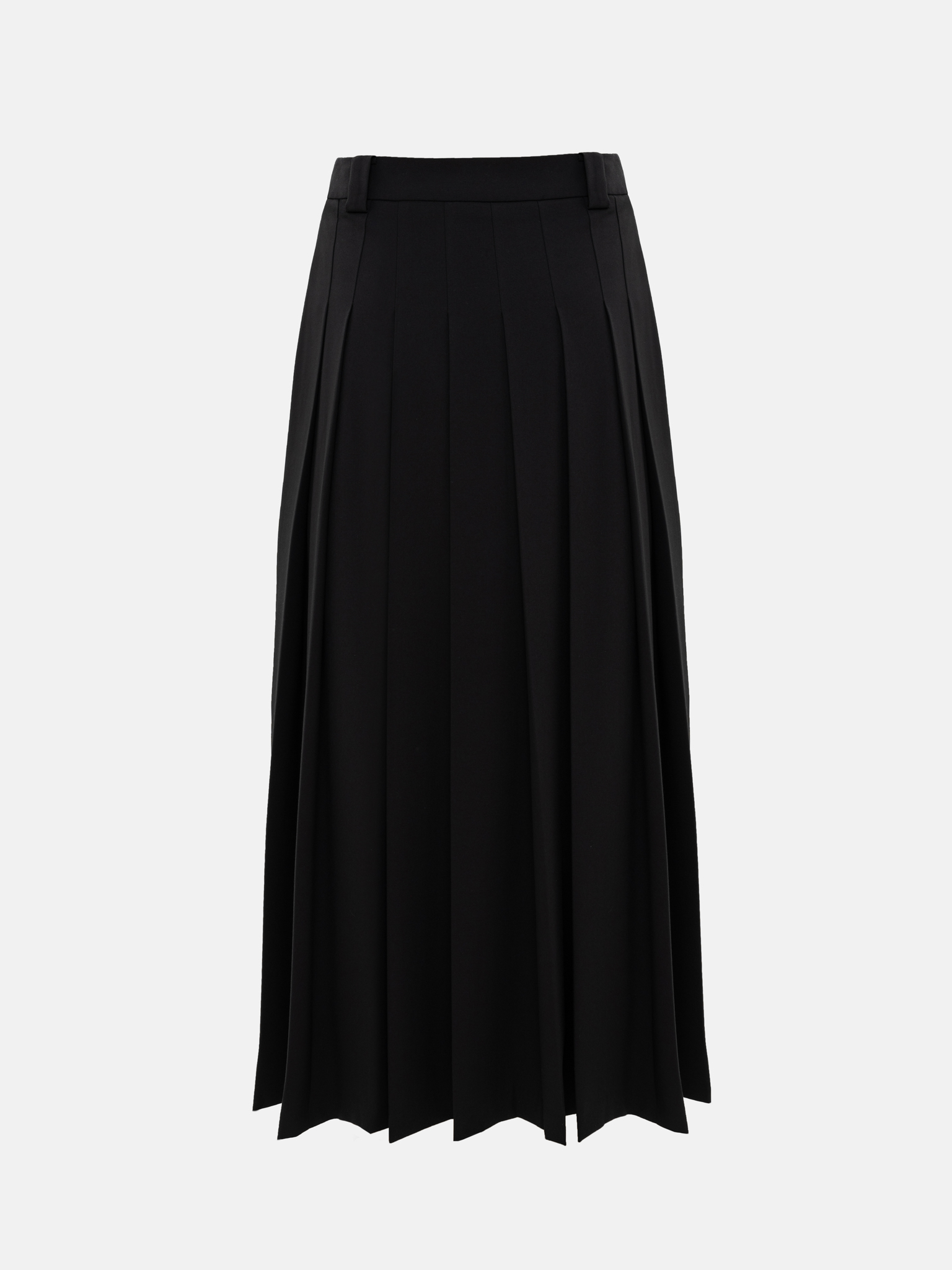 Pleated midi skirt
