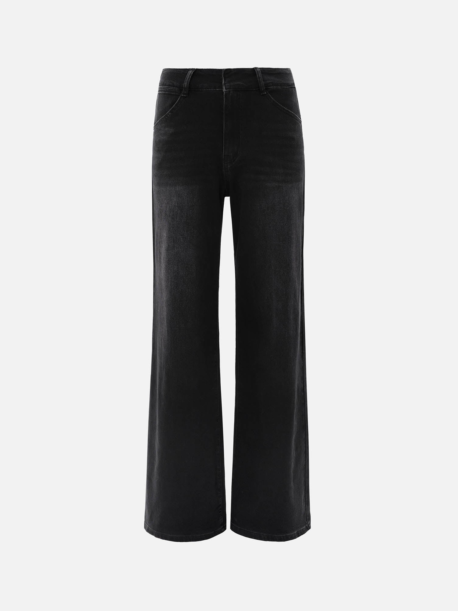 Flared mid-rise jeans