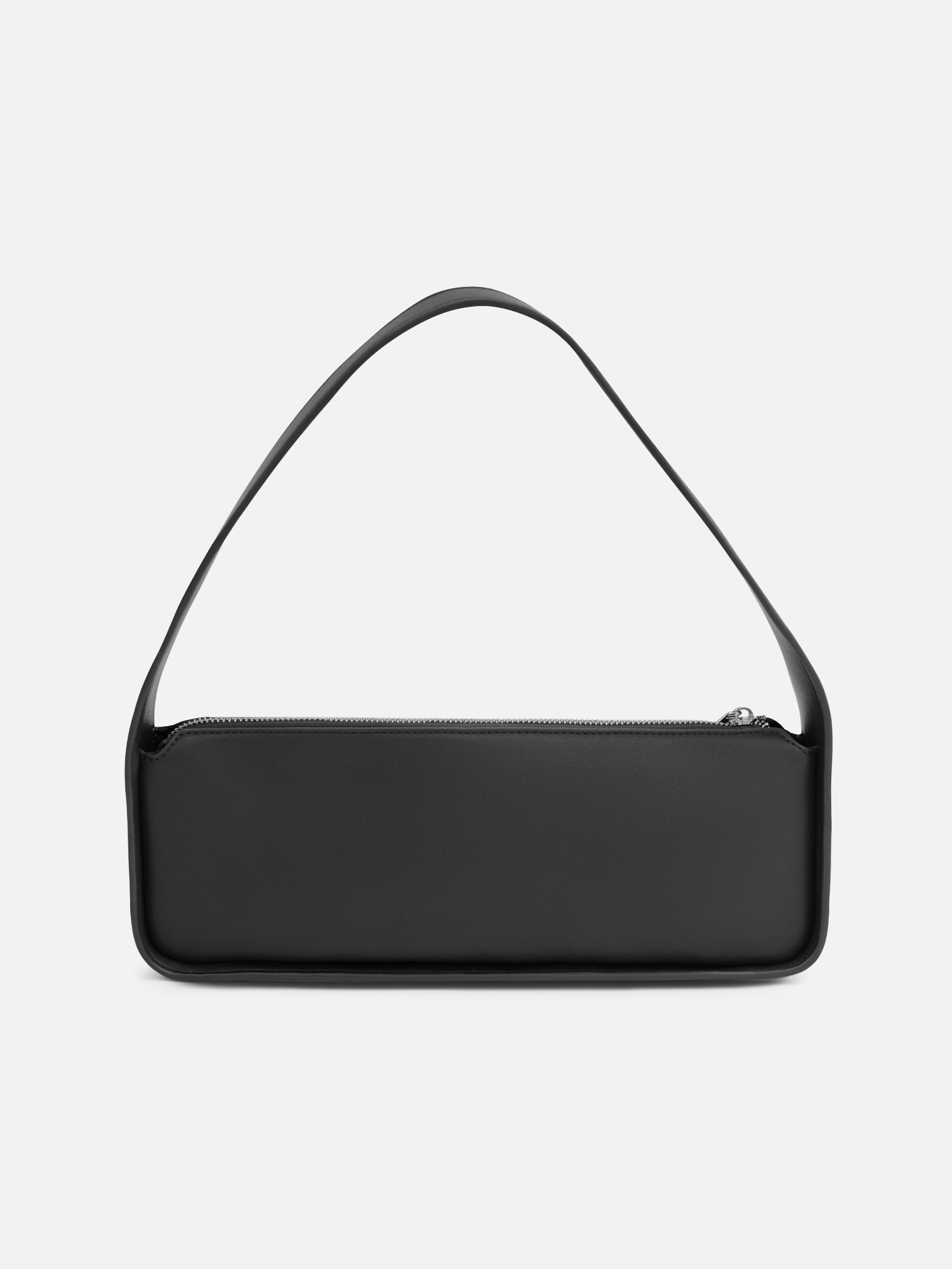 Сумка-багет с широким ремнем