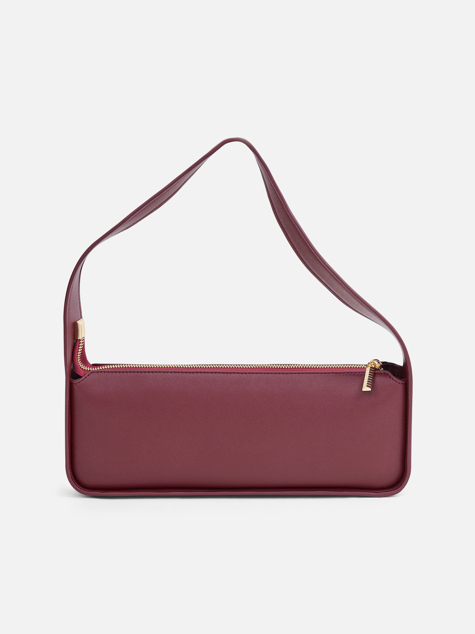 Сумка-багет с широким ремнем