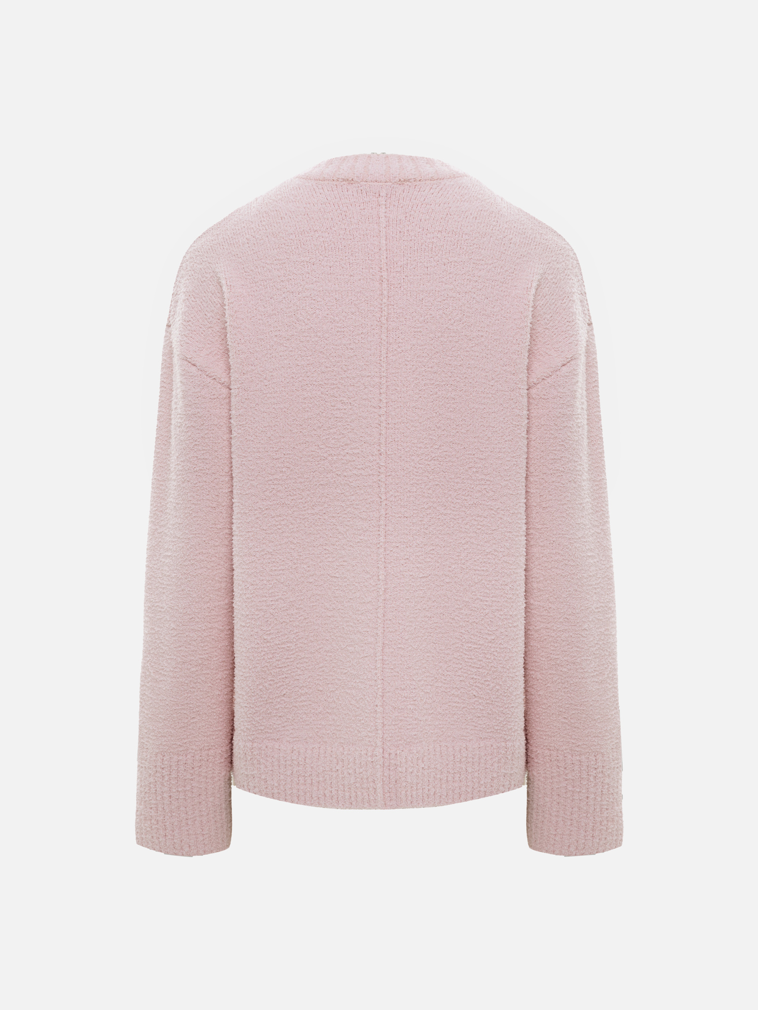 سترة محبوكة ذات ملمس مميز مع تفاصيل مضلعة