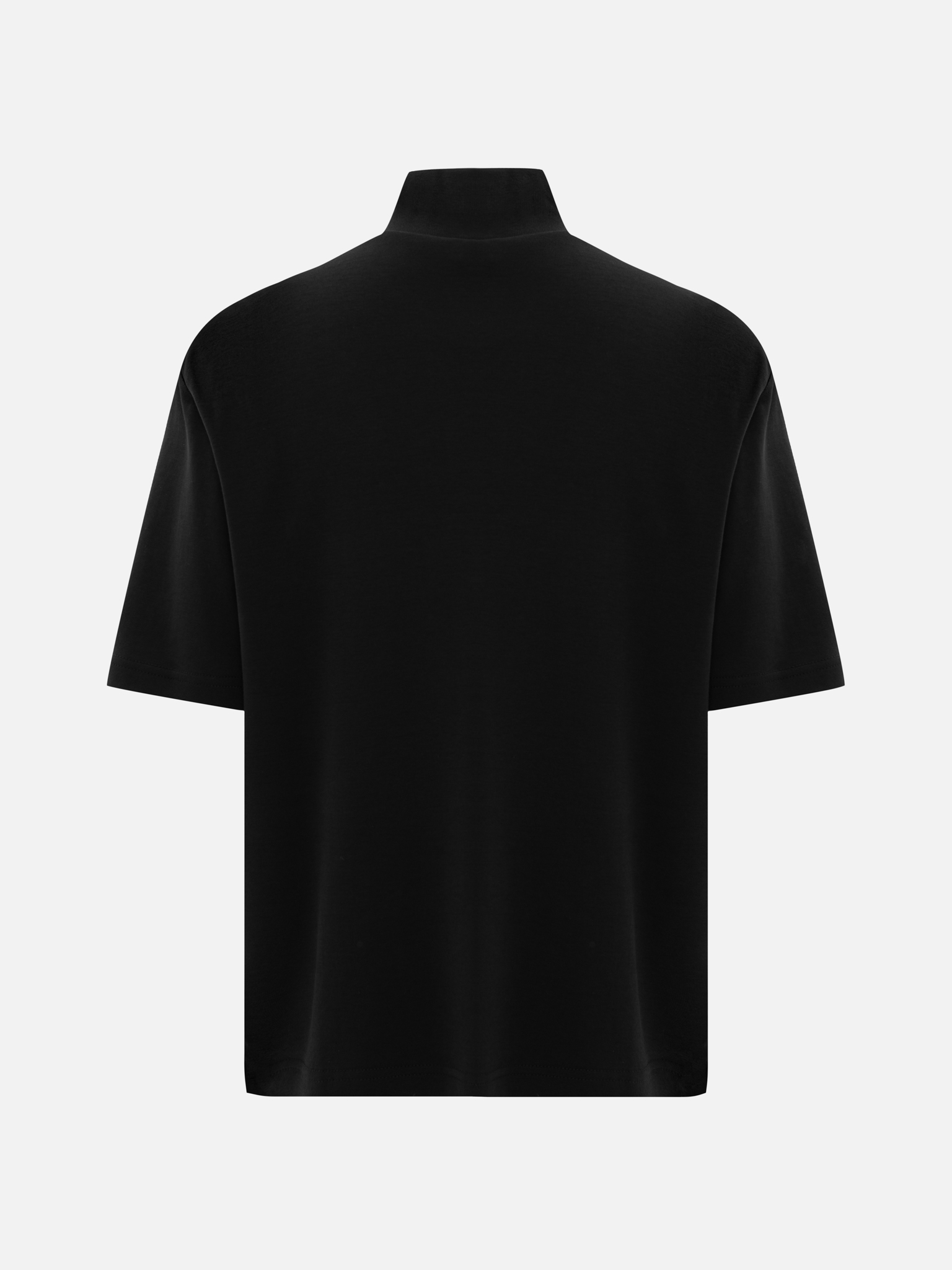 Футболка из 100% хлопка с высоким воротником