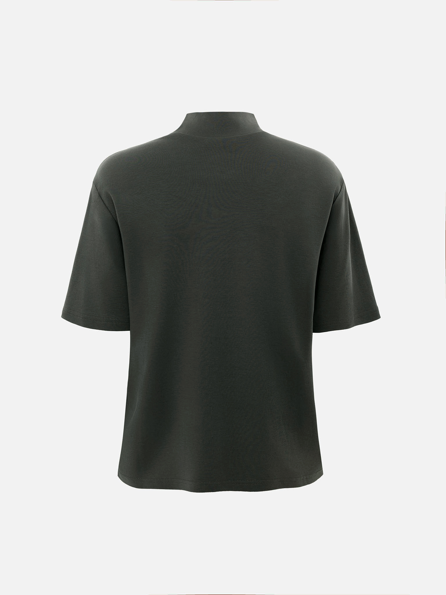 Футболка из 100% хлопка с высоким воротником