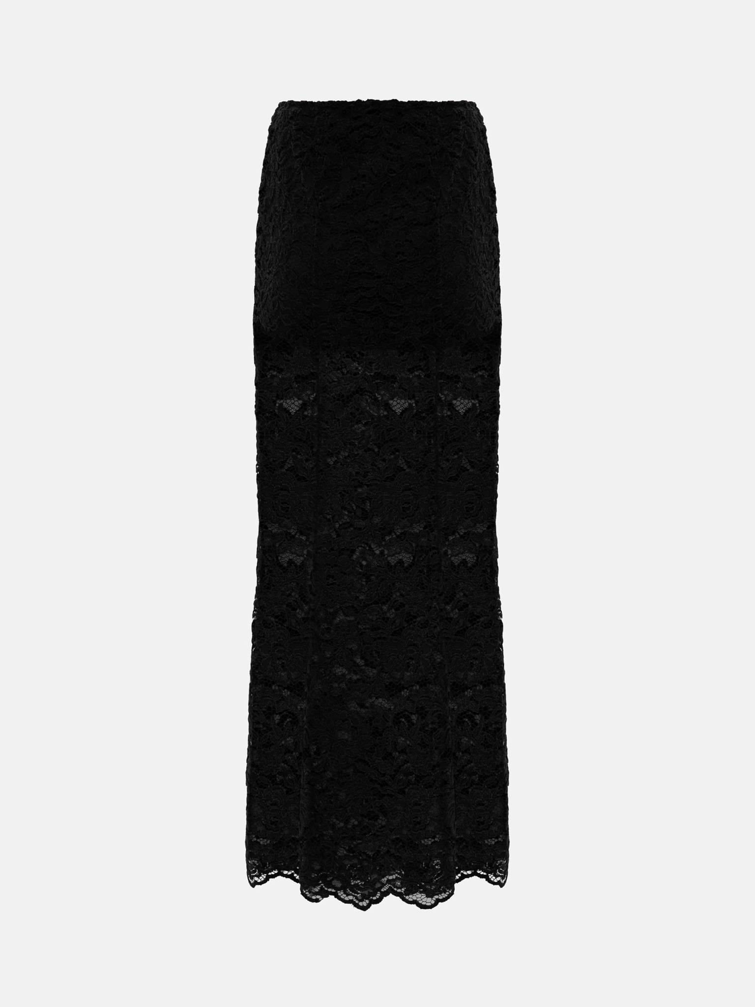 Юбка миди из гипюра с однотонными шортами