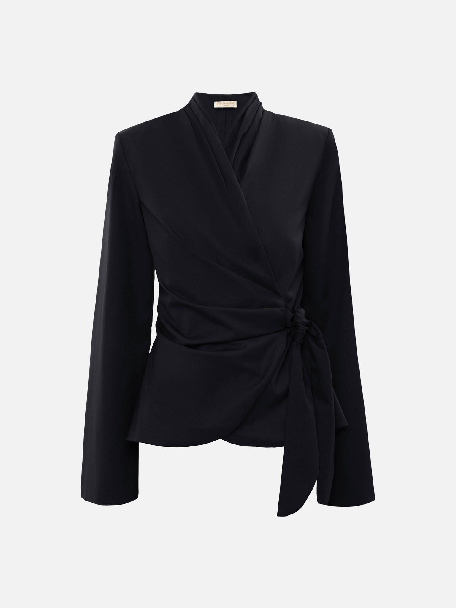 بلوزة واسعة مع شرائط خصر