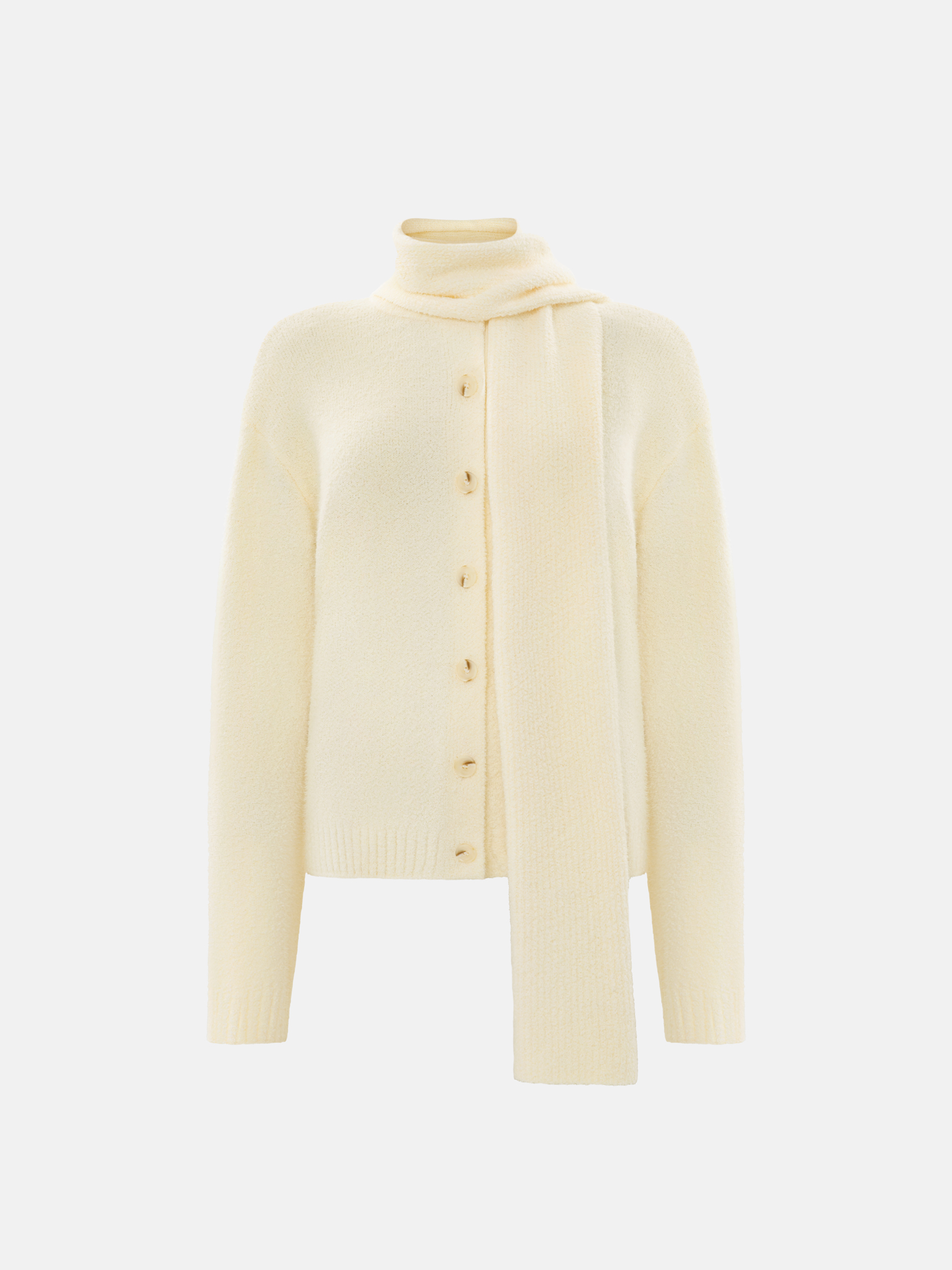 Strickjacke mit passendem Schal