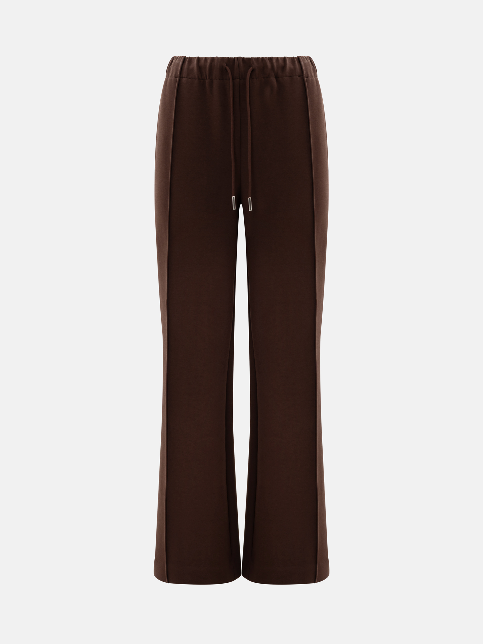 Loose french terry trousers with stitching on the pant legs