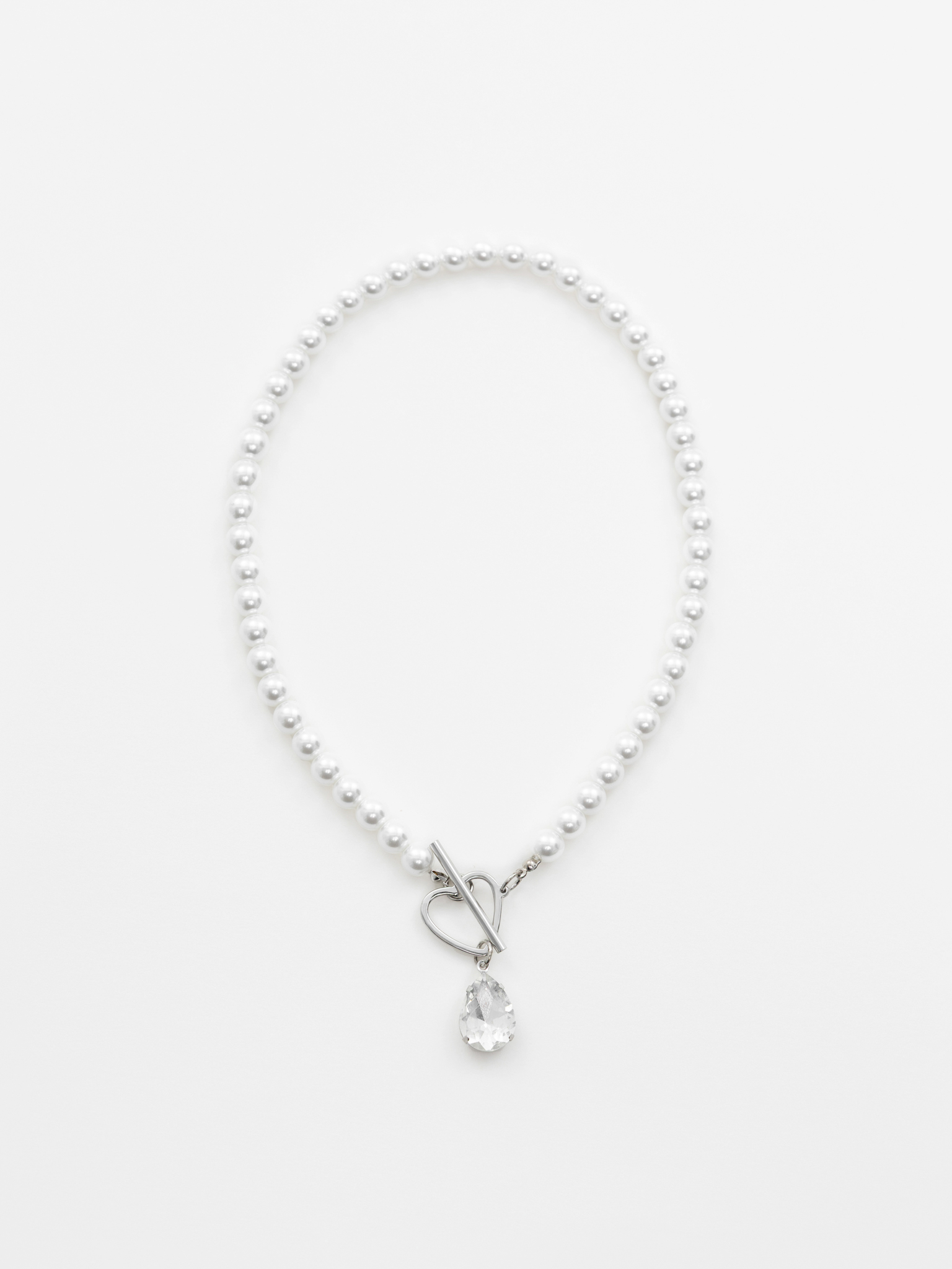 Жемчужное колье с застежкой-тогл