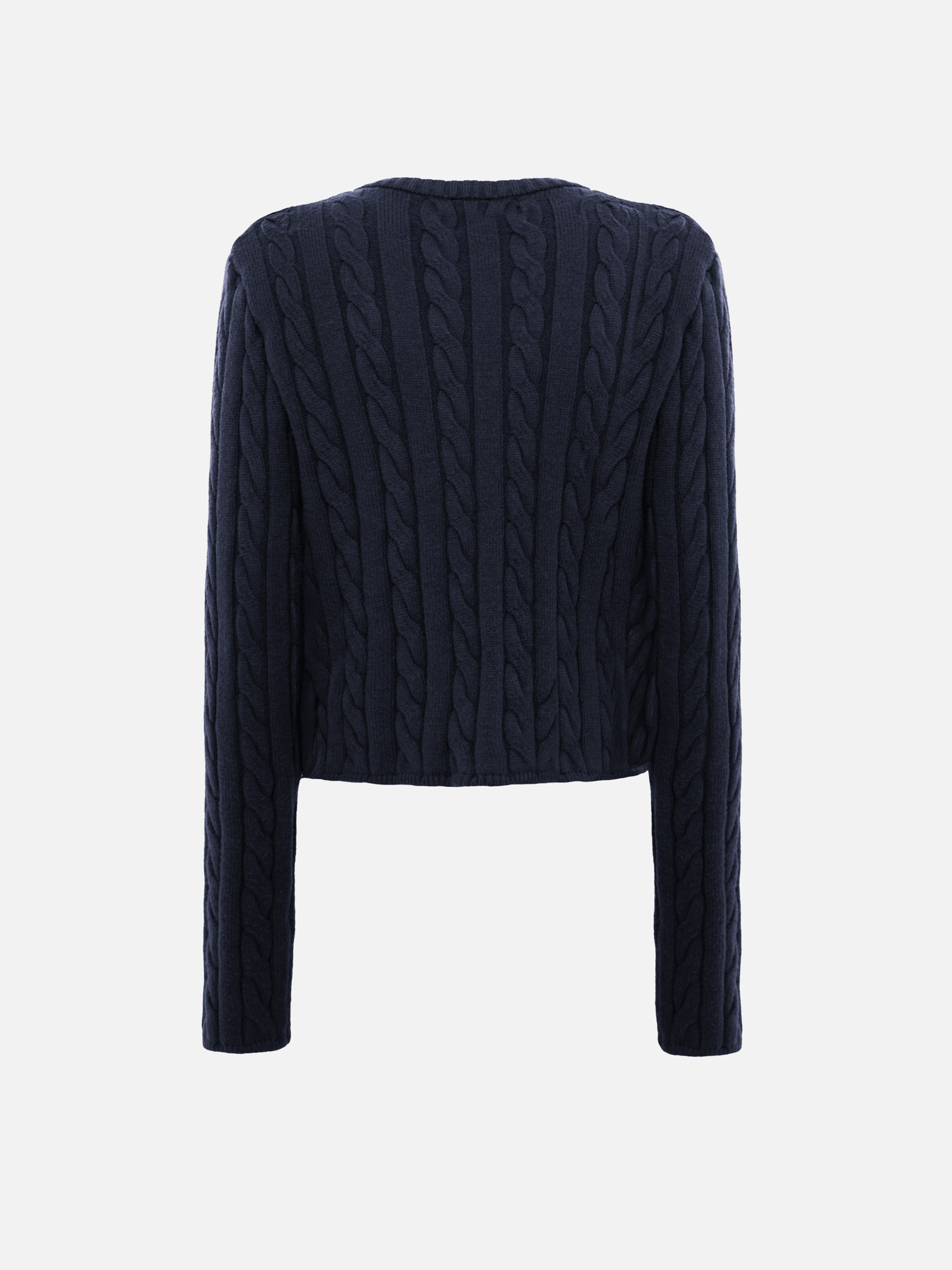 Кардиган фактурной вязки с золотистыми пуговицами