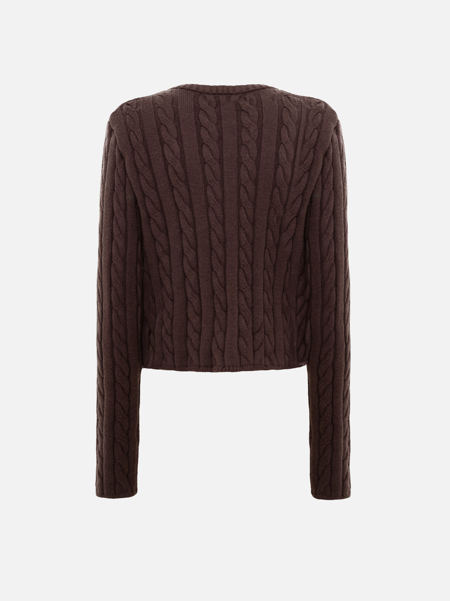 Кардиган фактурной вязки с золотистыми пуговицами