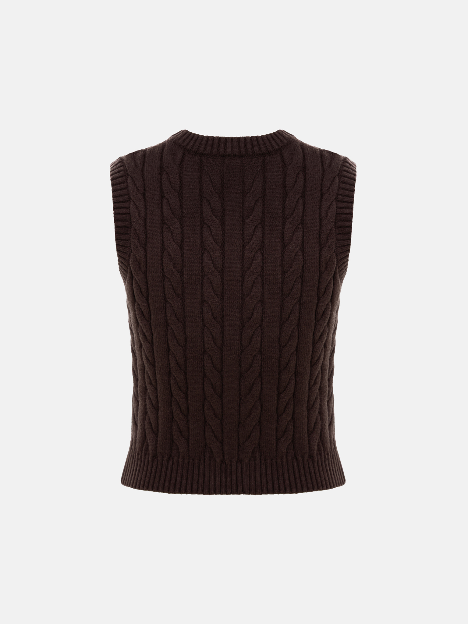 Жилет фактурной вязки