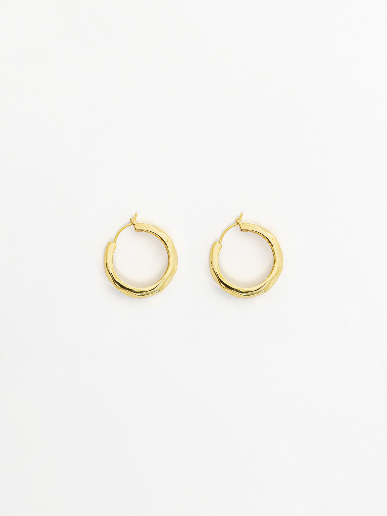 Фактурные серьги-кольца