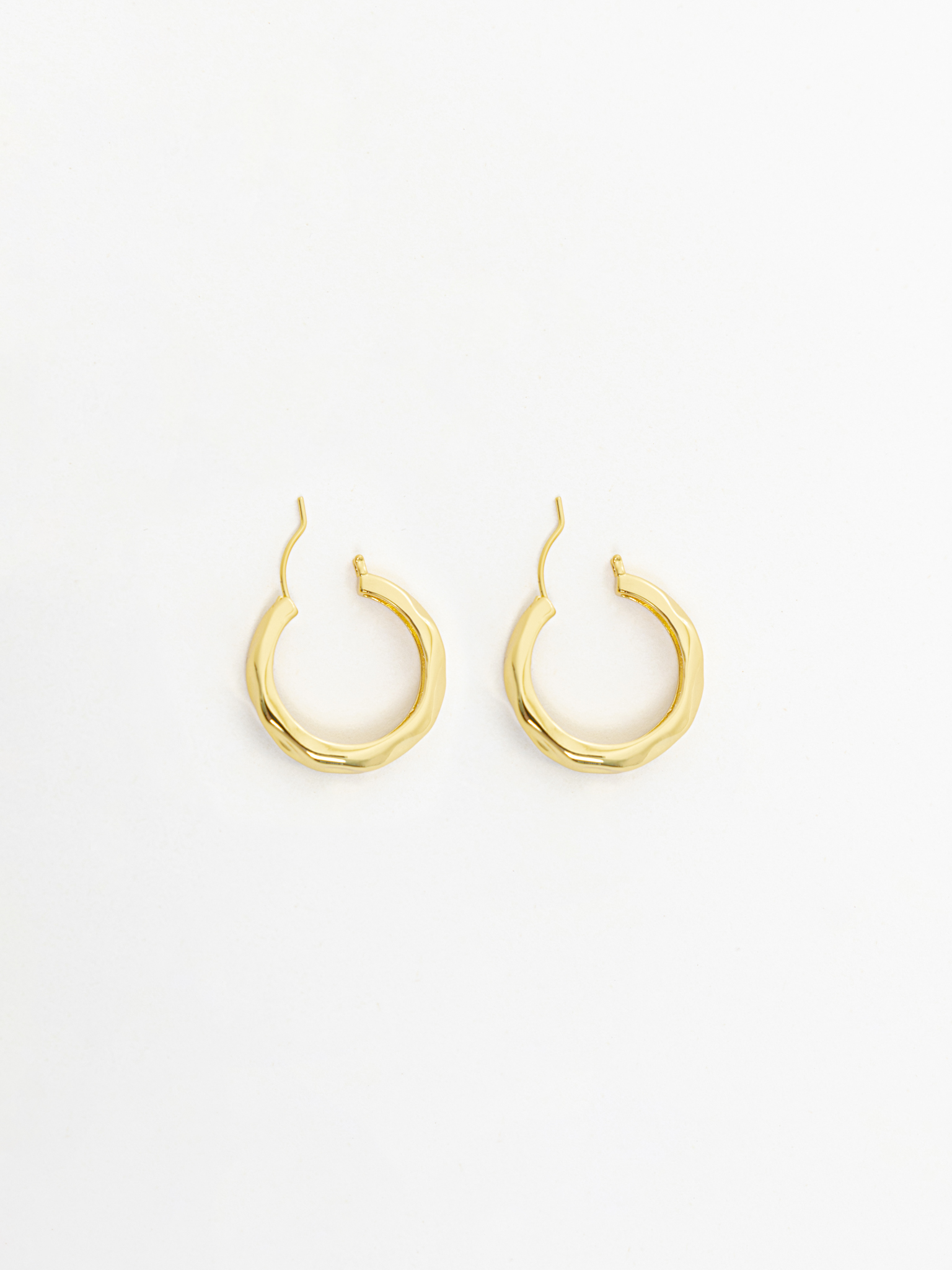 Фактурные серьги-кольца