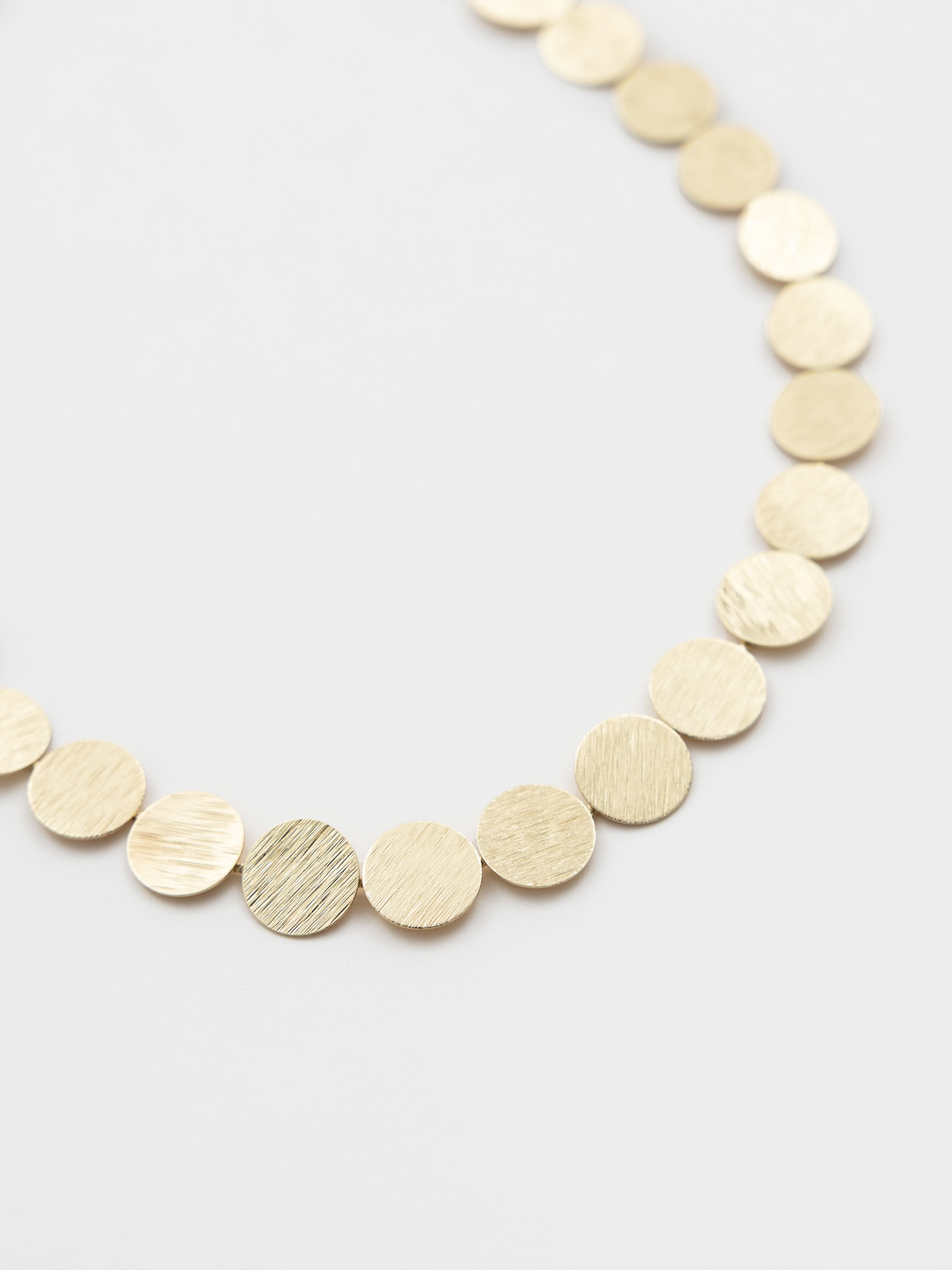 Necklace of round blocks