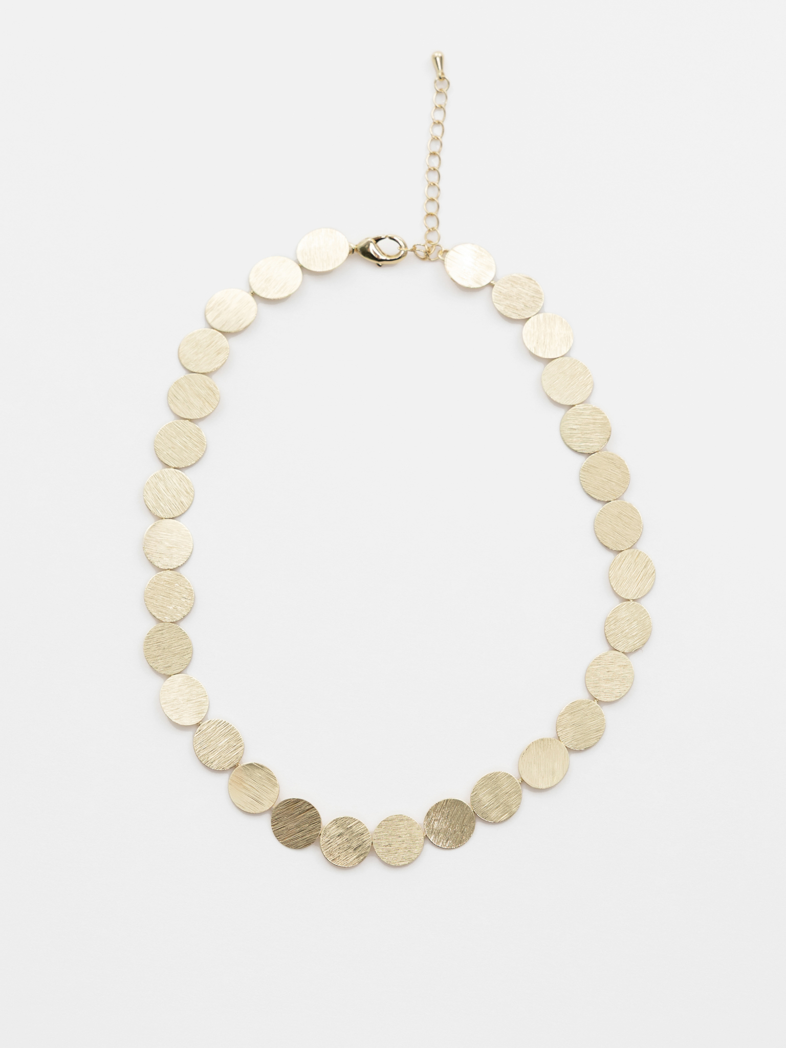 Necklace of round blocks