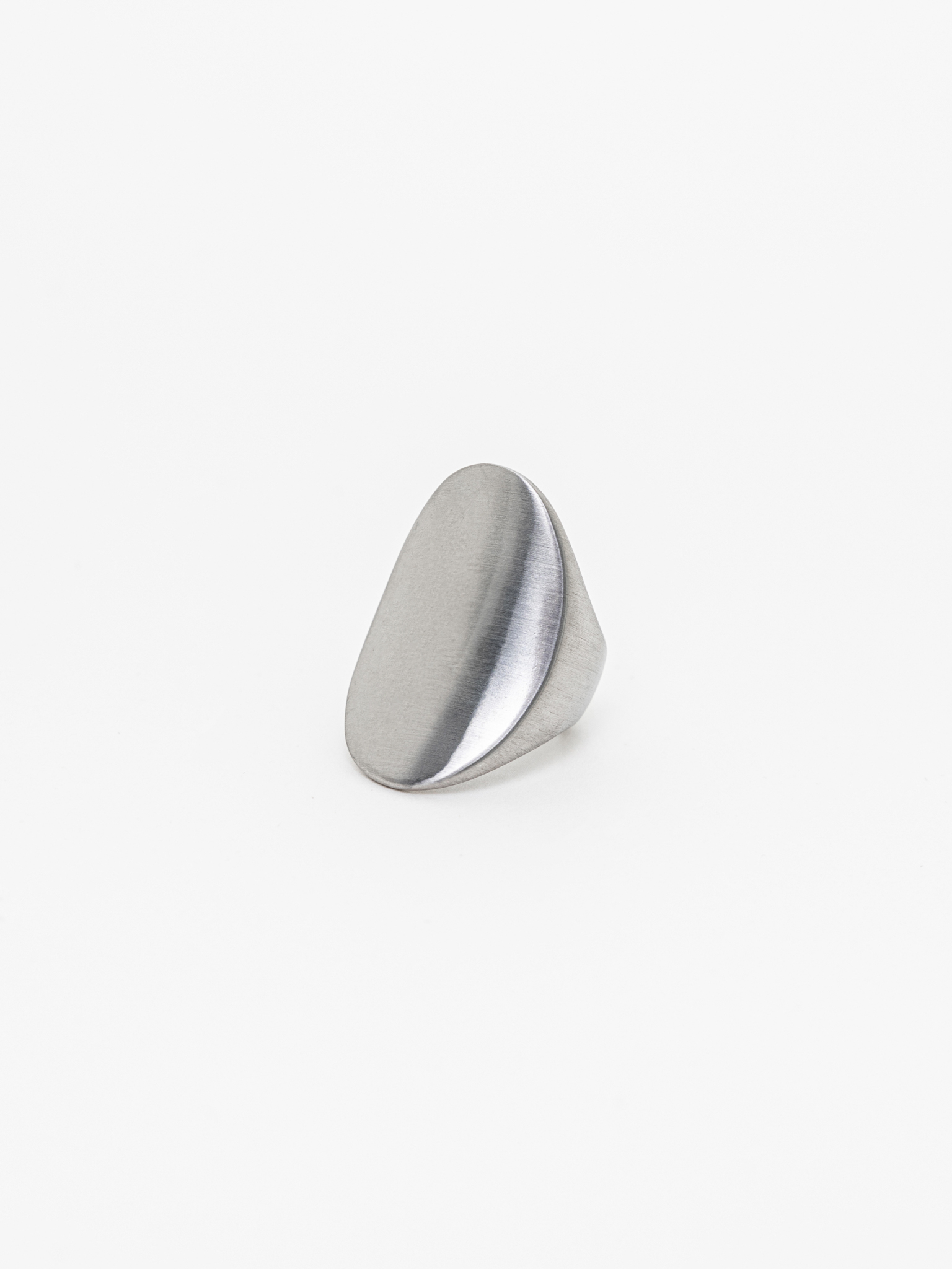 Plain matte metal ring
