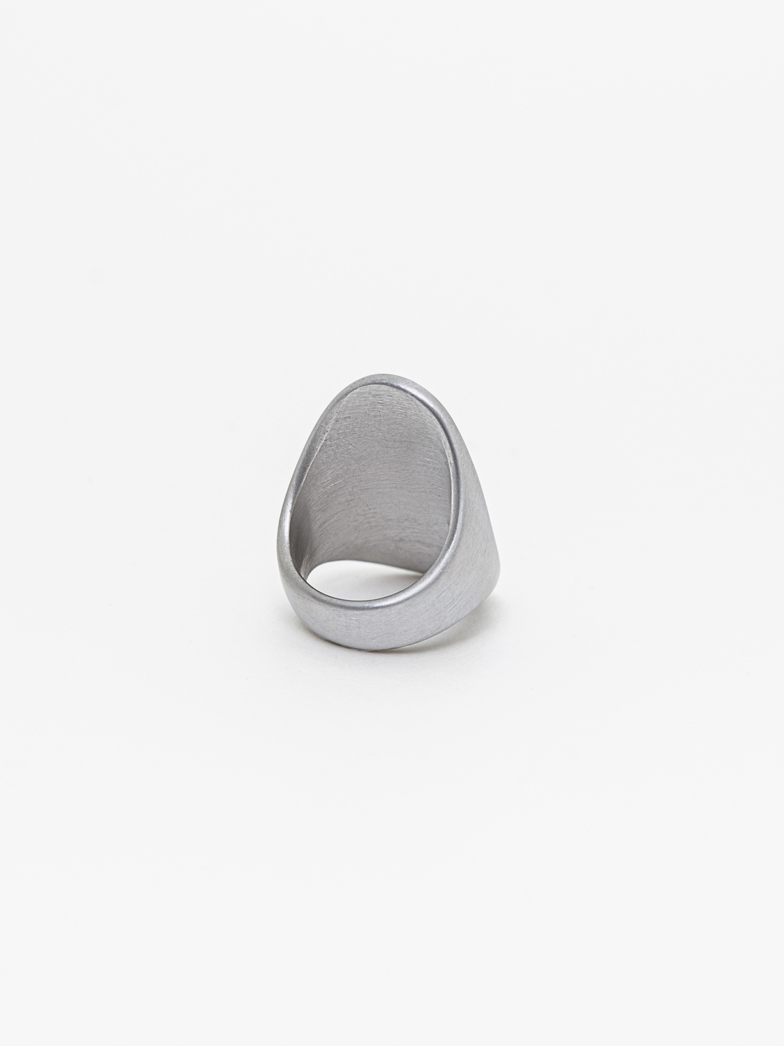 Plain matte metal ring