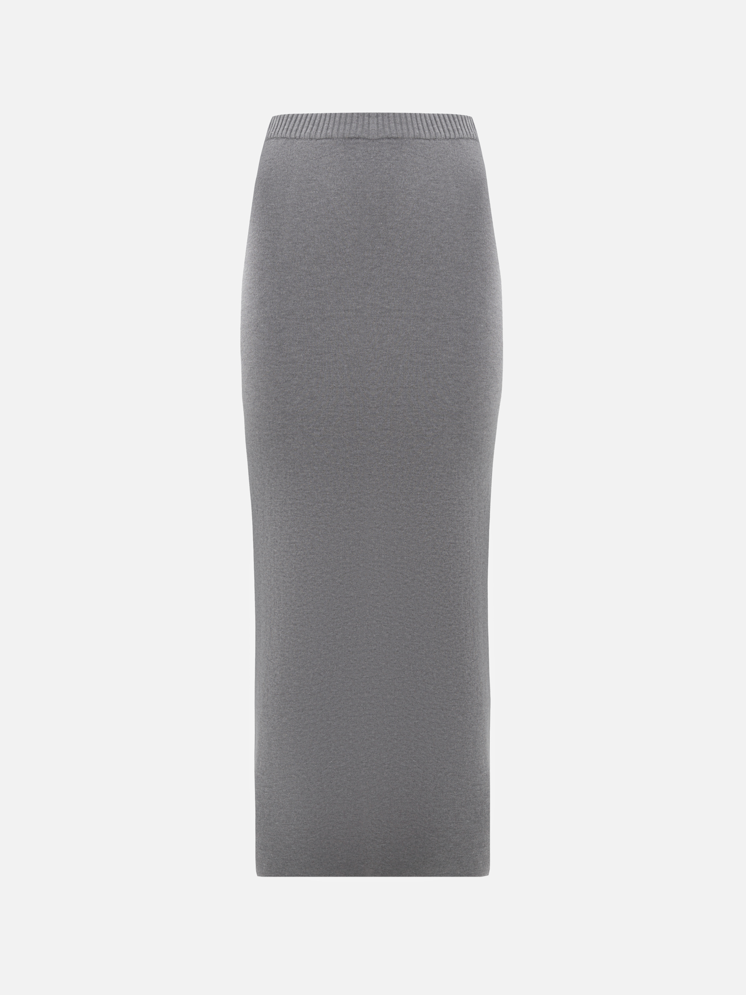 Прямая юбка макси из вязаного трикотажа