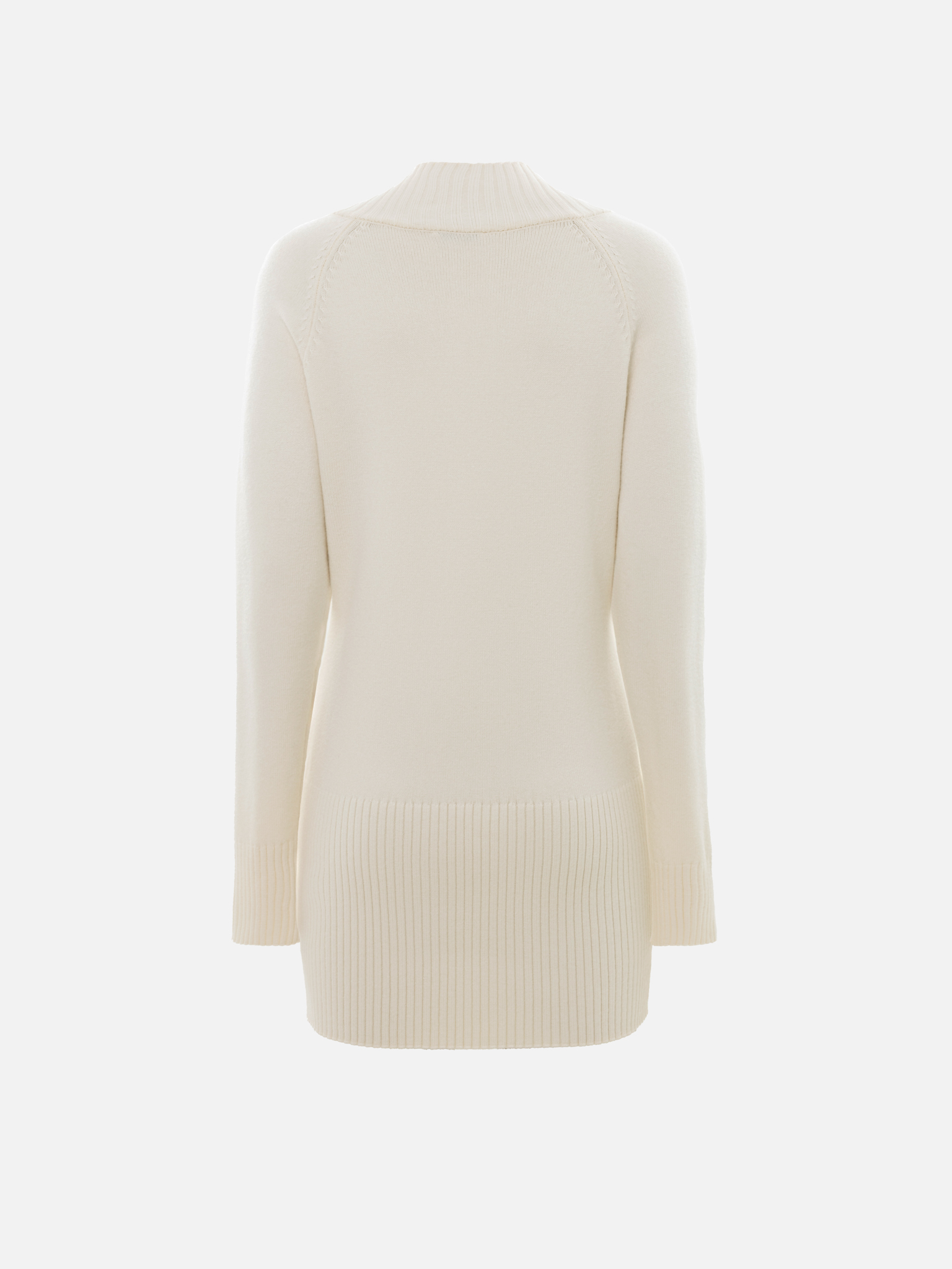 Платье мини из вязаного трикотажа с деталями в рубчик