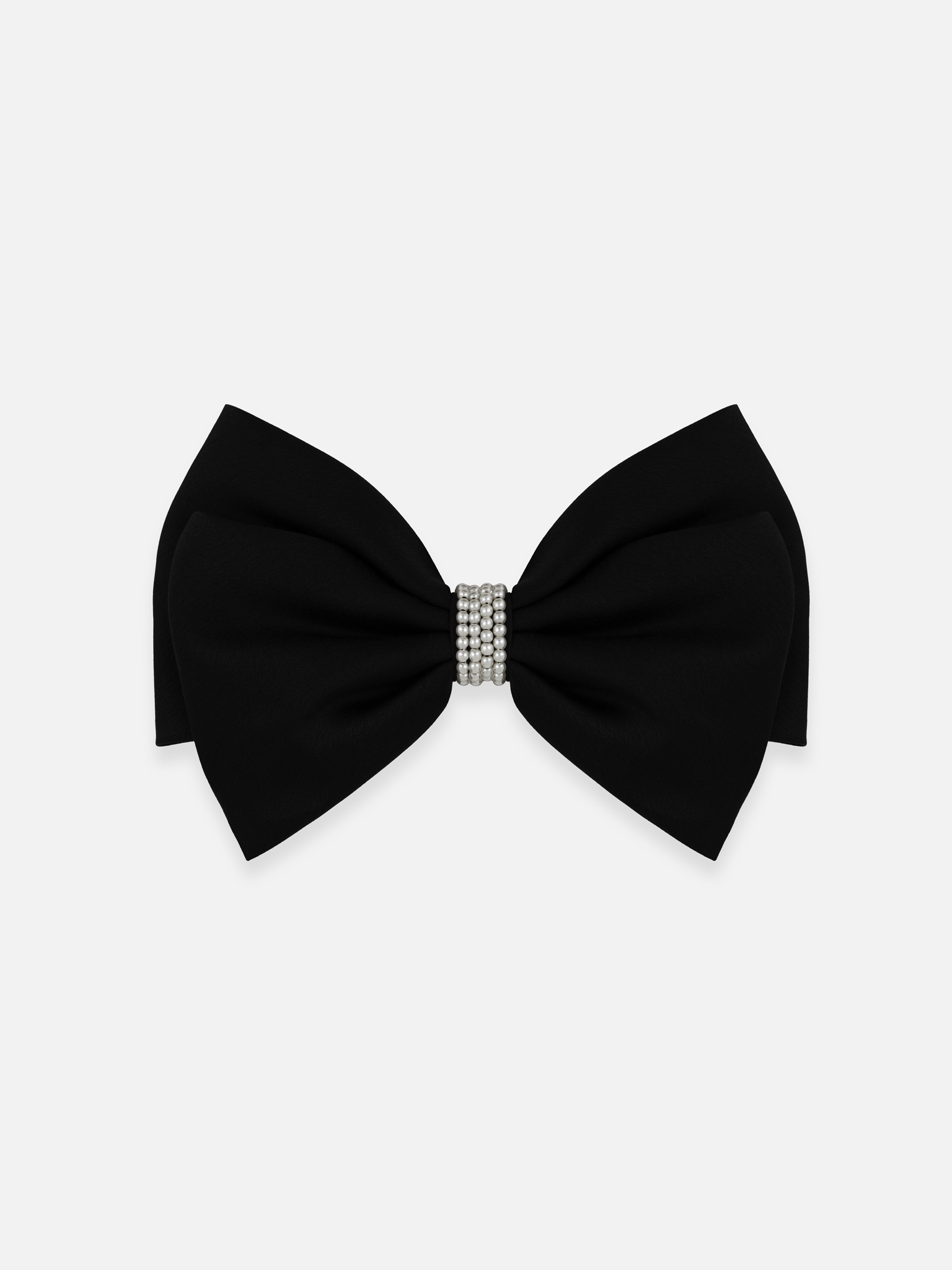 Бант для волос с жемчужным декором