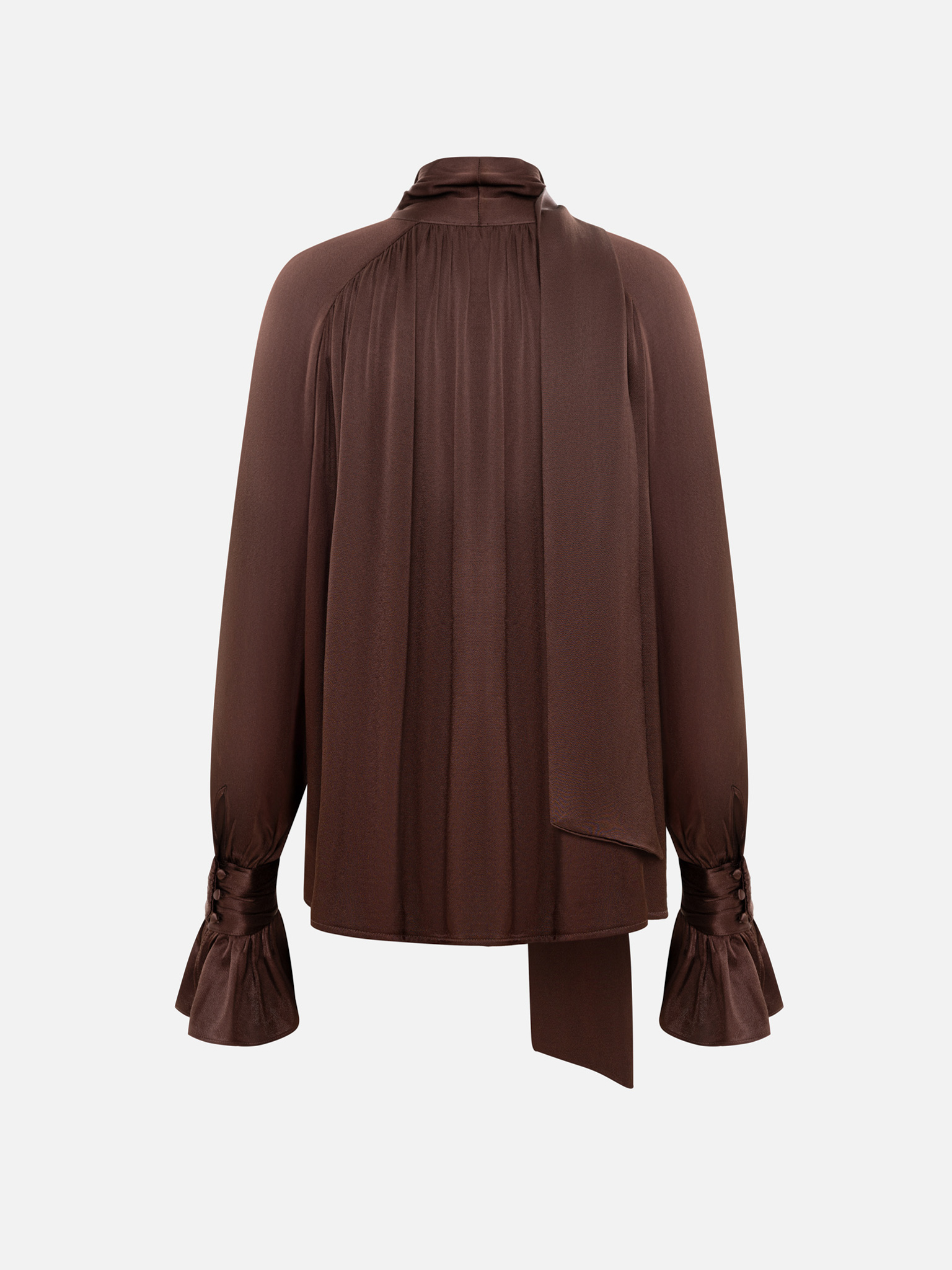 Bluse aus Viskose mit passendem Schal