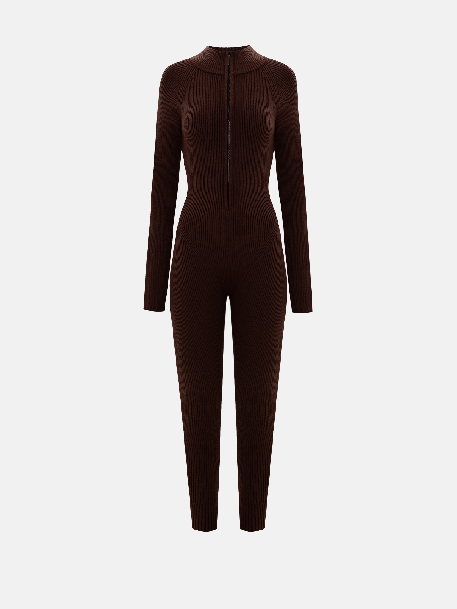 Комбинезон в рубчик на молнии