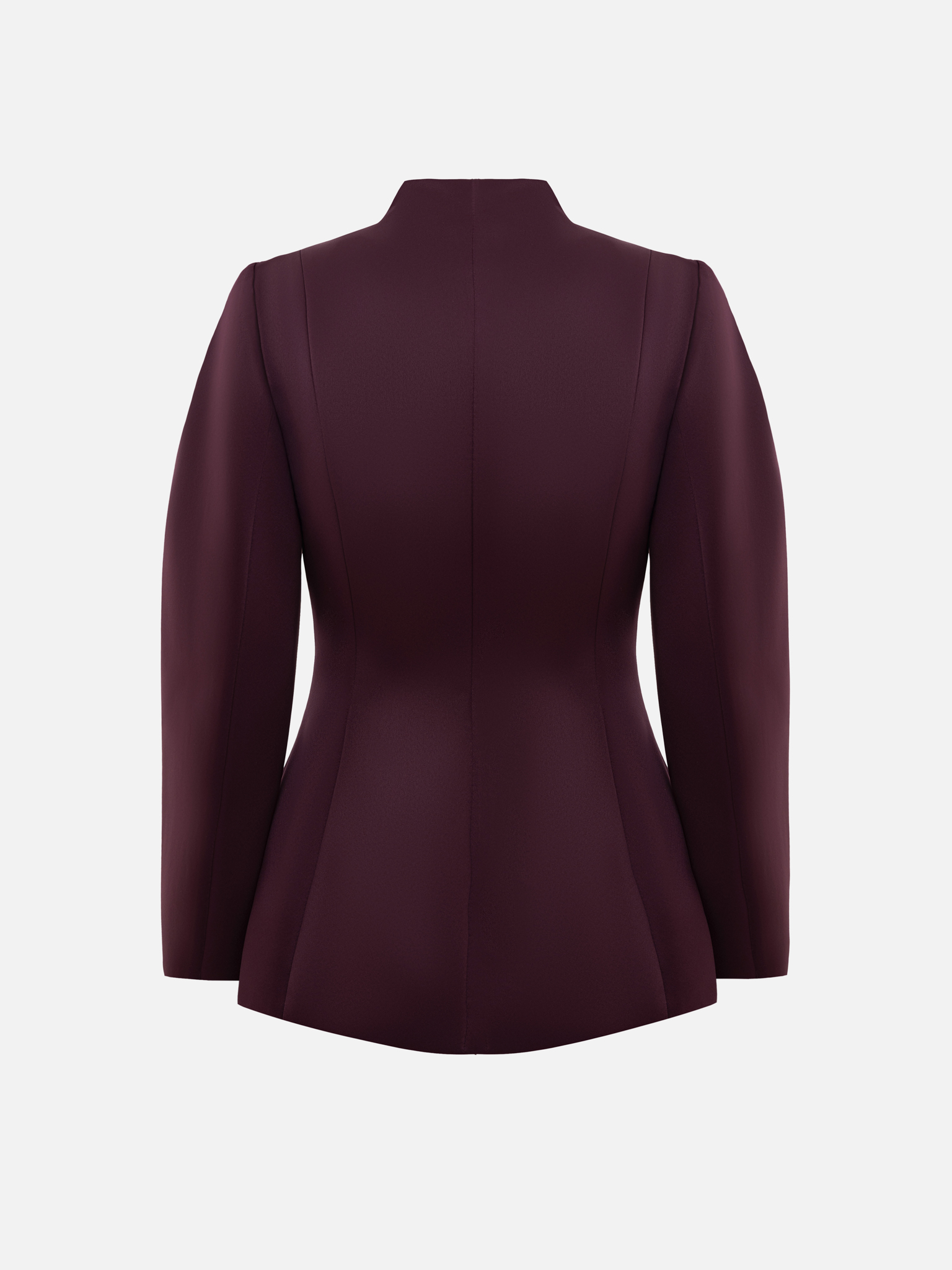 Fitted jacket with puff sleeves and gold buttons