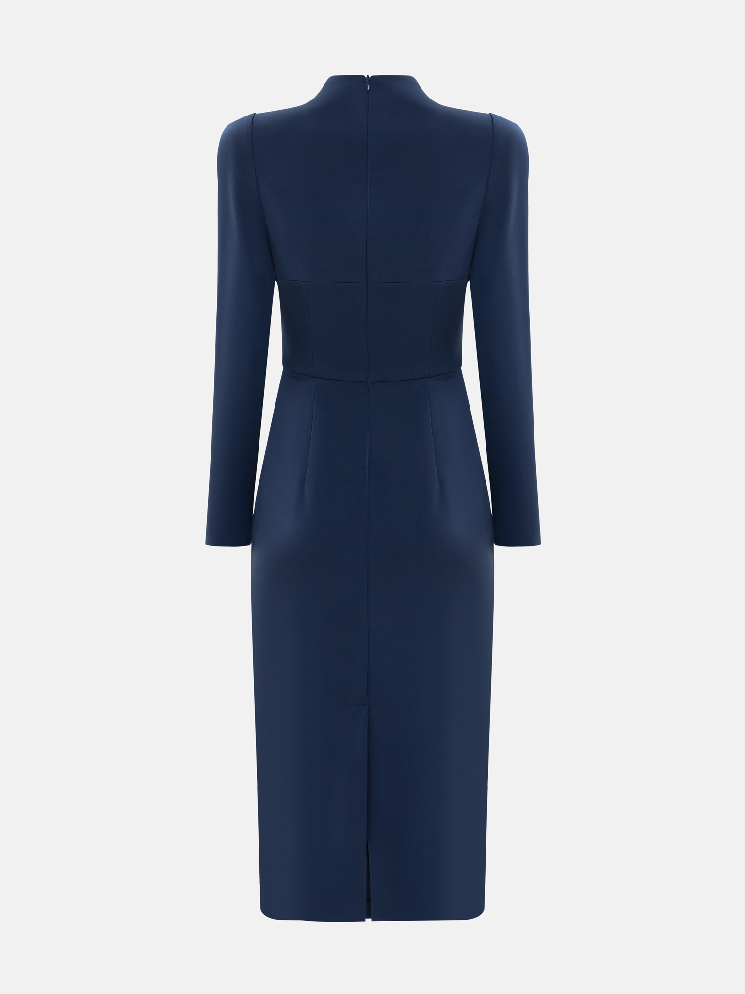 Fitted midi dress with a cut-out