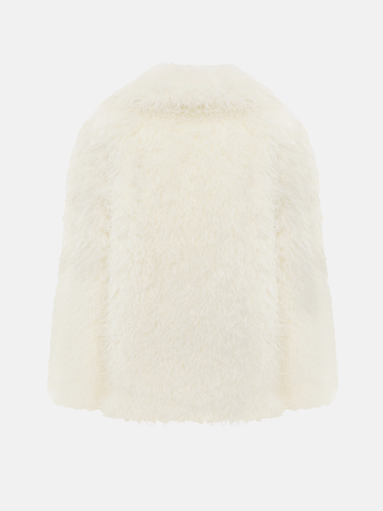 Kurzmantel aus Eco-Pelz mit voluminösem Flor